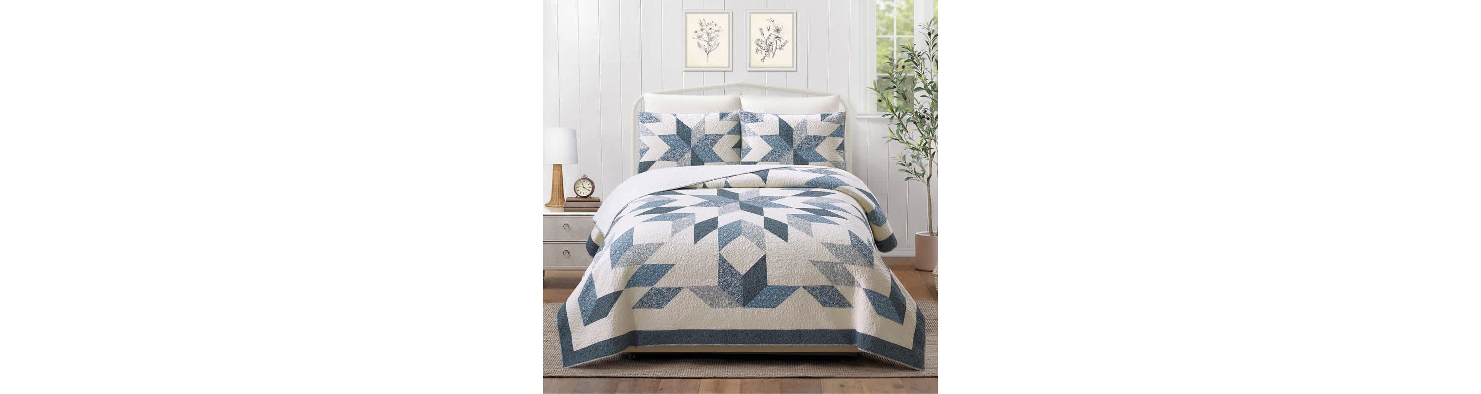 Bright Star Patchwork Quilt Set