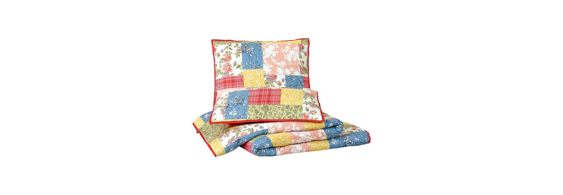 Farmhouse Florals Patchwork Printed Quilt Set
