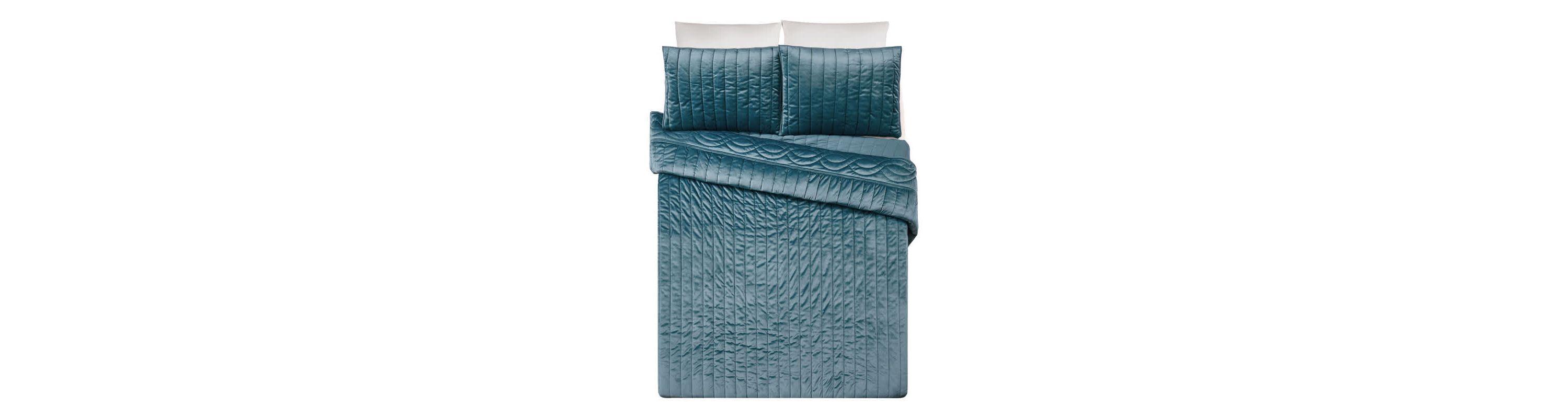 Velvet Cable Border 3-Piece Quilt Set
