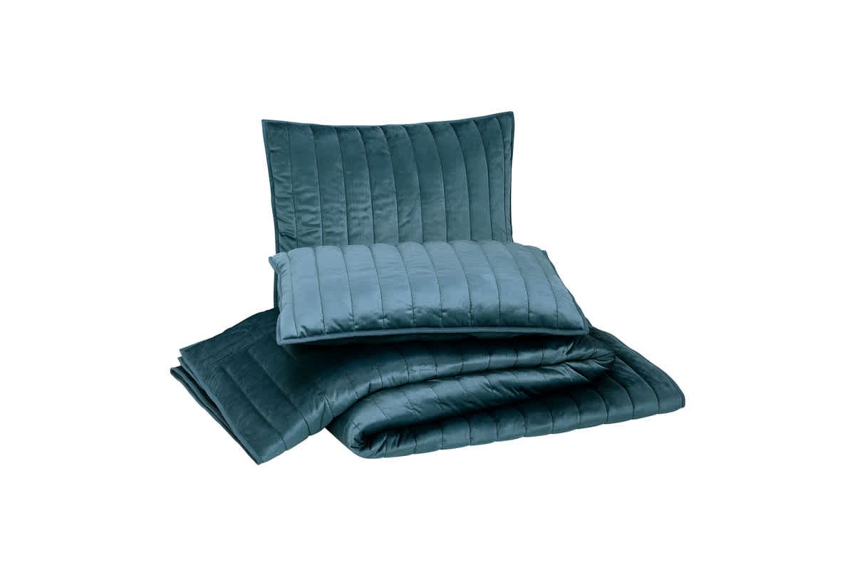 Velvet Cable Border 3-Piece Quilt Set
