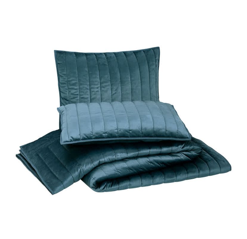 Velvet Cable Border 3-Piece Quilt Set