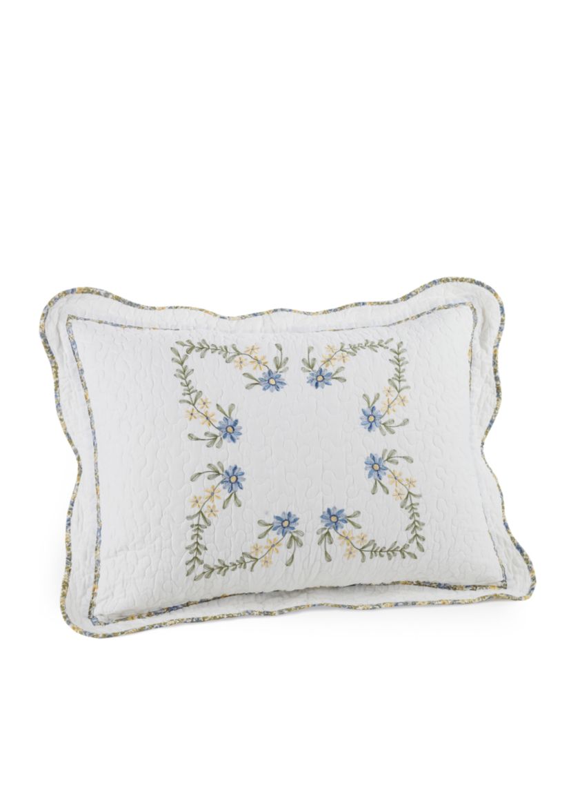 Heather Embroidered Pillow Sham