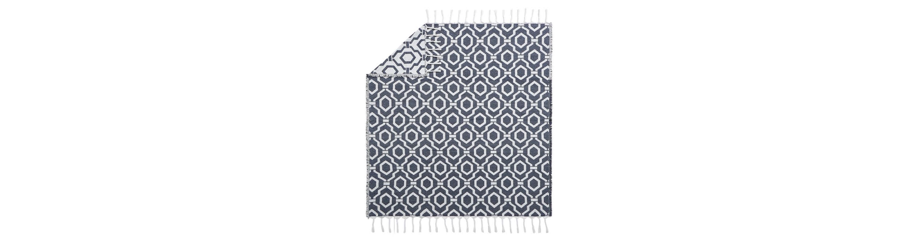Geometric Woven Jacquard Throw Blanket