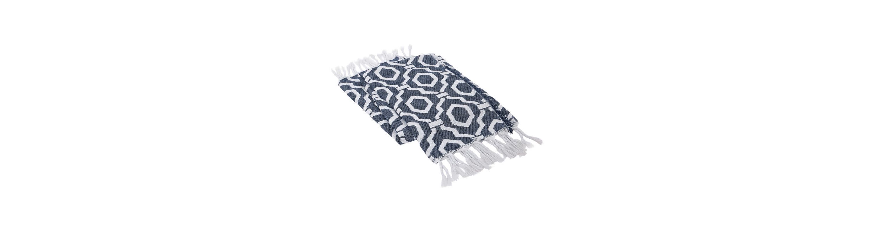 Geometric Woven Jacquard Throw Blanket