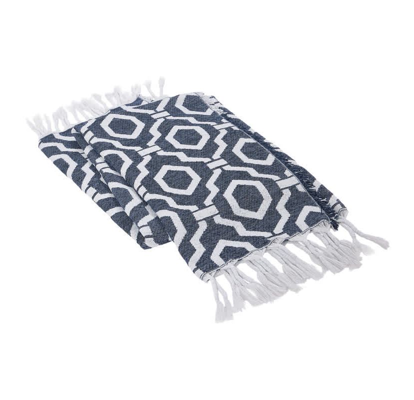 Geometric Woven Jacquard Throw Blanket