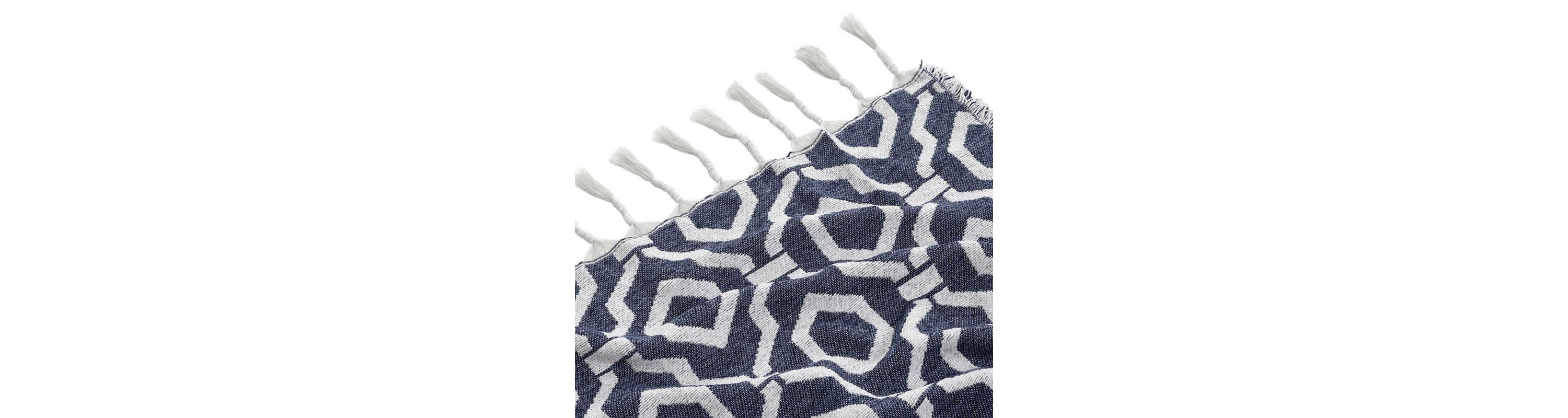 Geometric Woven Jacquard Throw Blanket