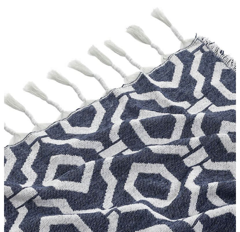 Geometric Woven Jacquard Throw Blanket