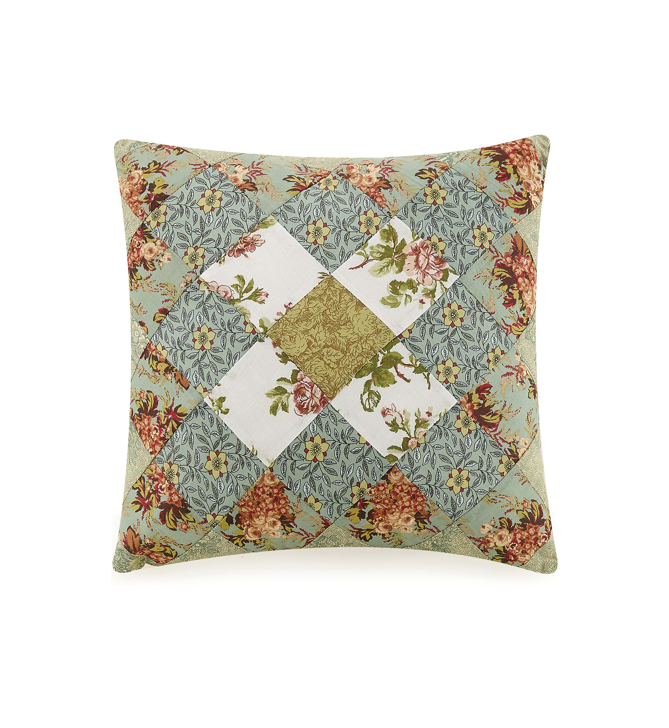 Olivia Patchwork Square Decorative Pillow