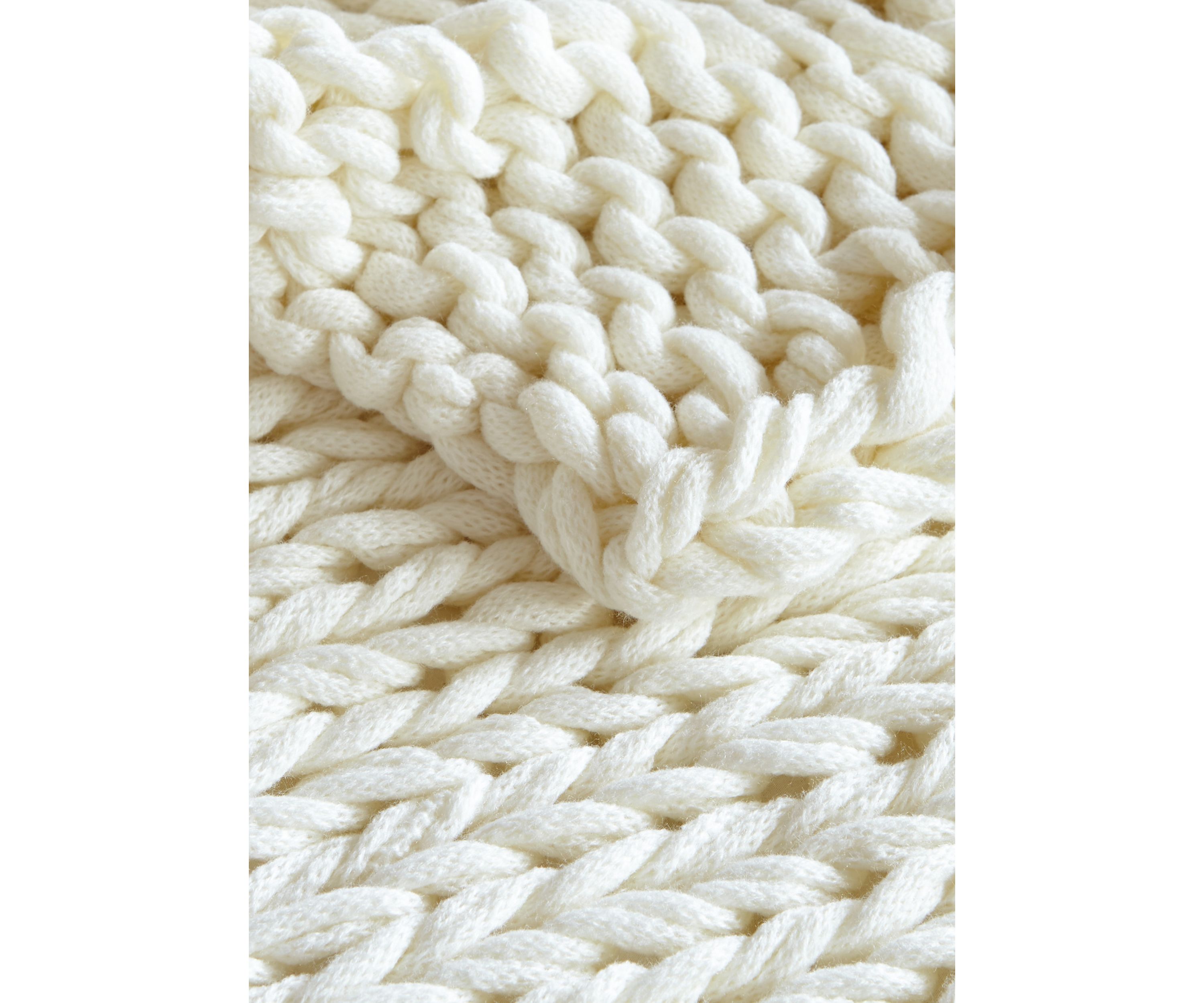 Hand Made Chunky Double Knit Throw Blanket