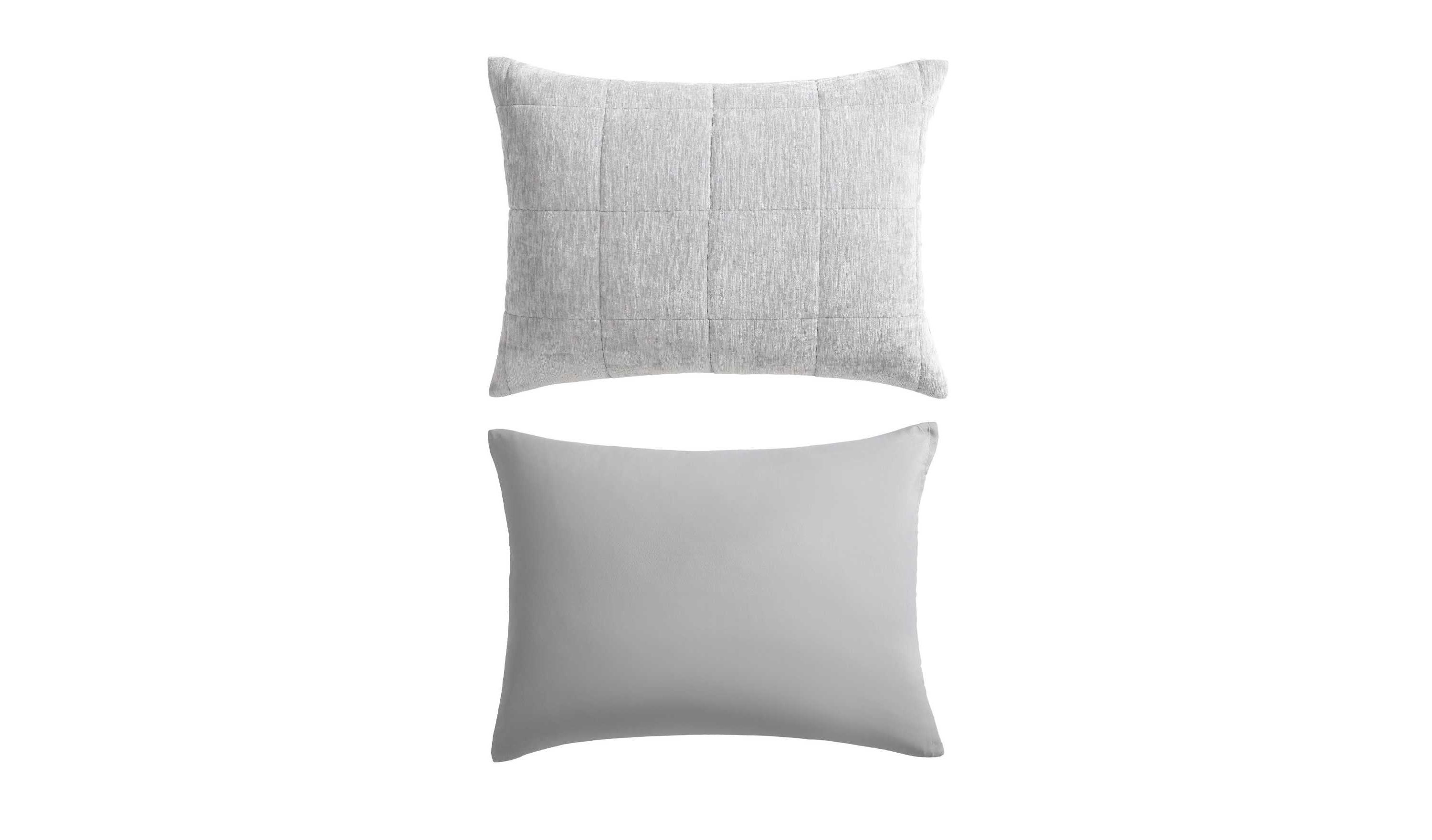 Chenille Box Solid Microfiber Quilt Set