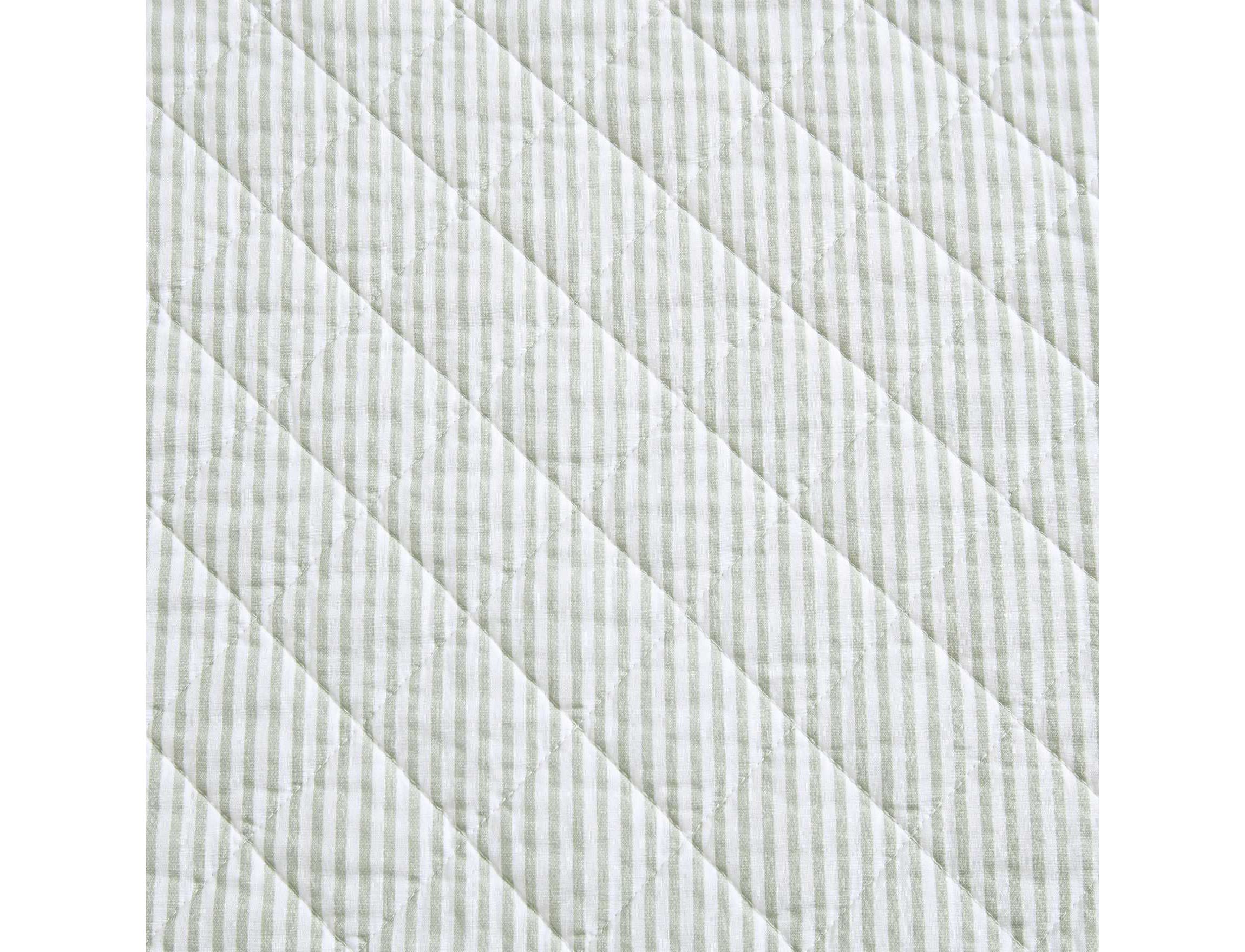 Oxford Stripe Cotton Quilt Set