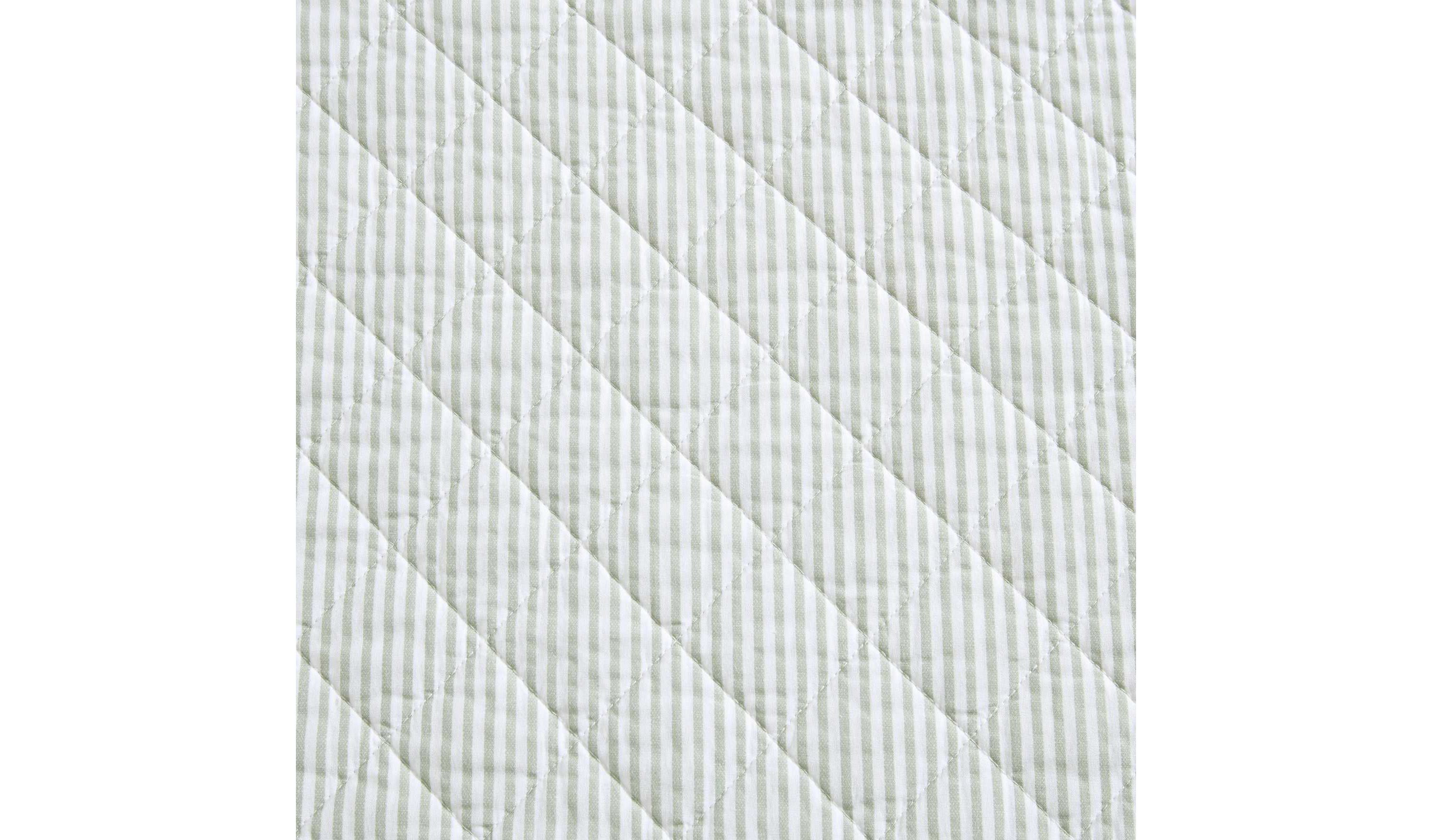 Oxford Stripe Cotton Quilt Set
