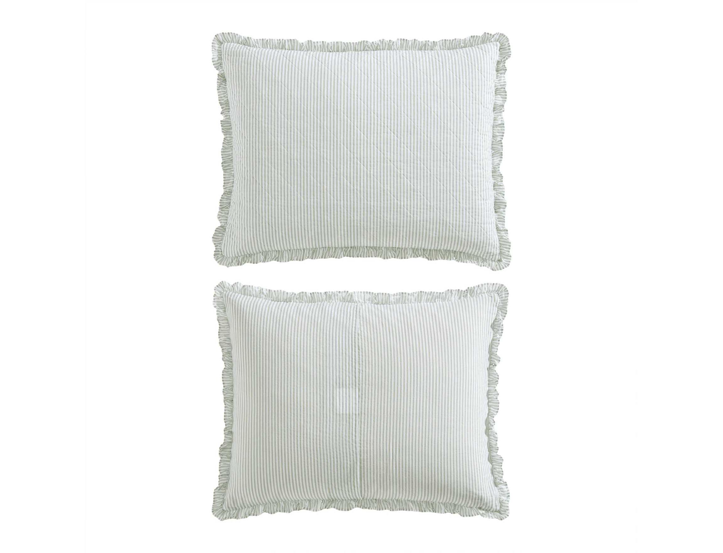 Oxford Stripe Cotton Quilt Set