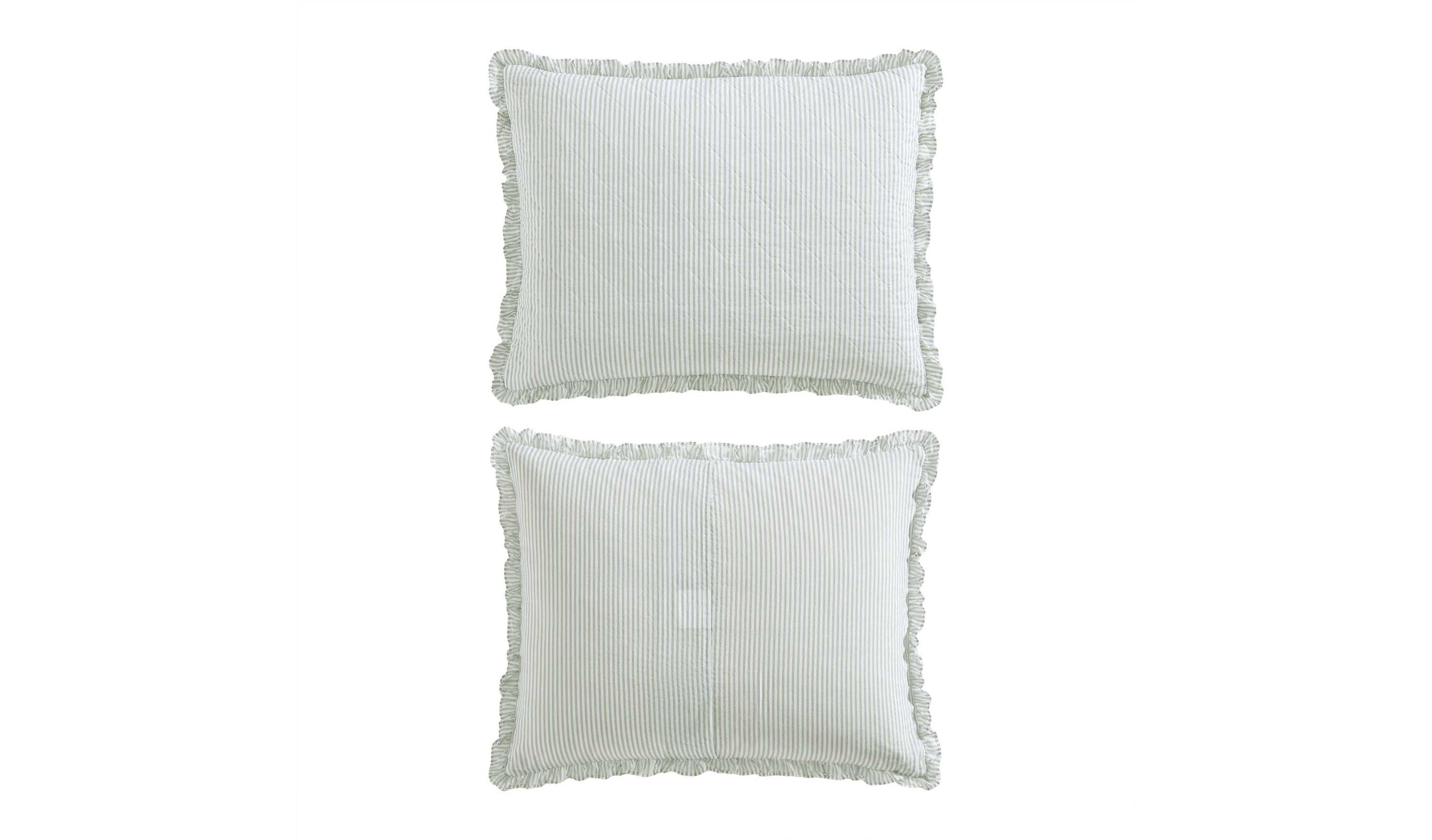Oxford Stripe Cotton Quilt Set