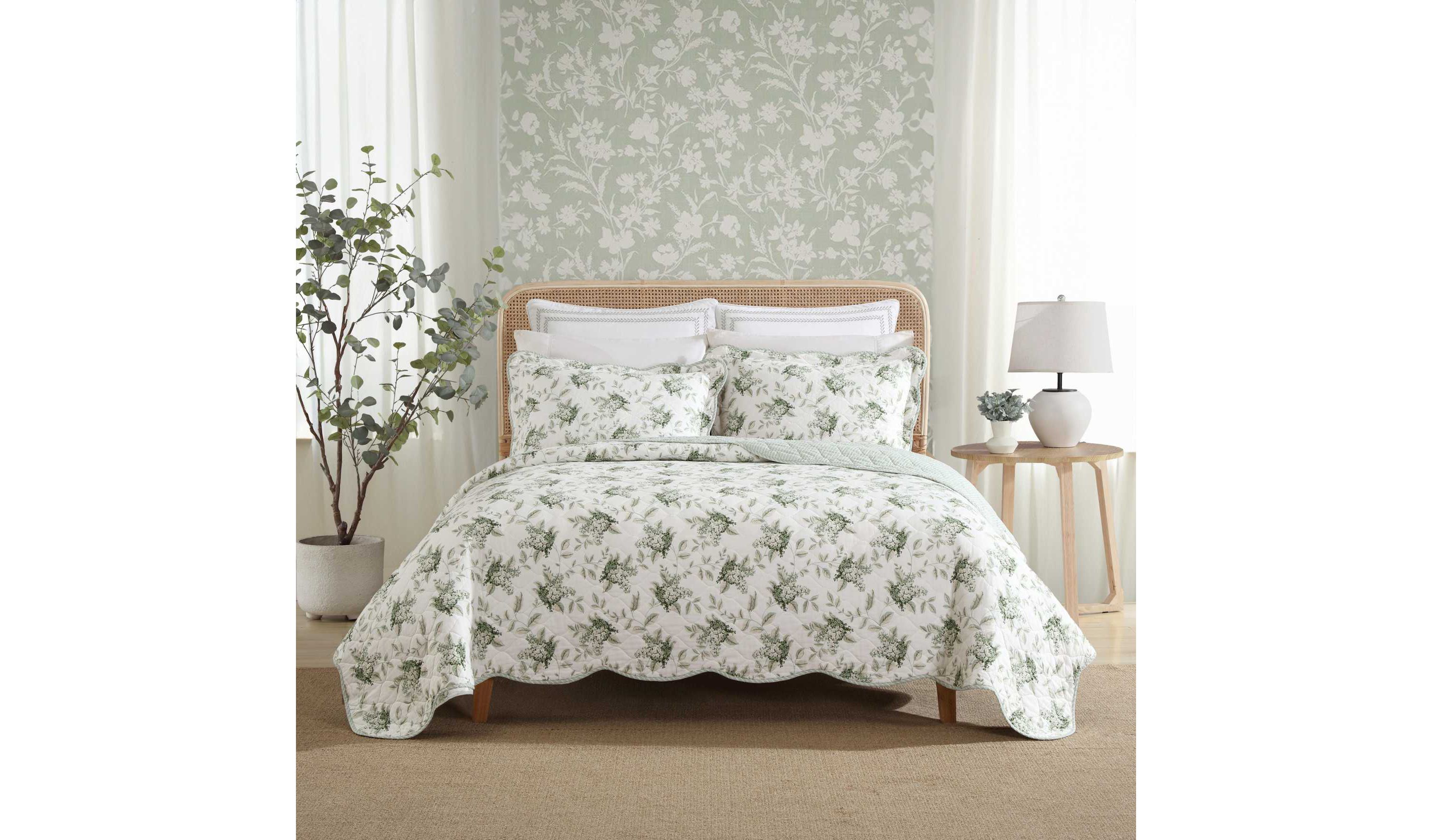 Portland Floral Cotton Quilt Set