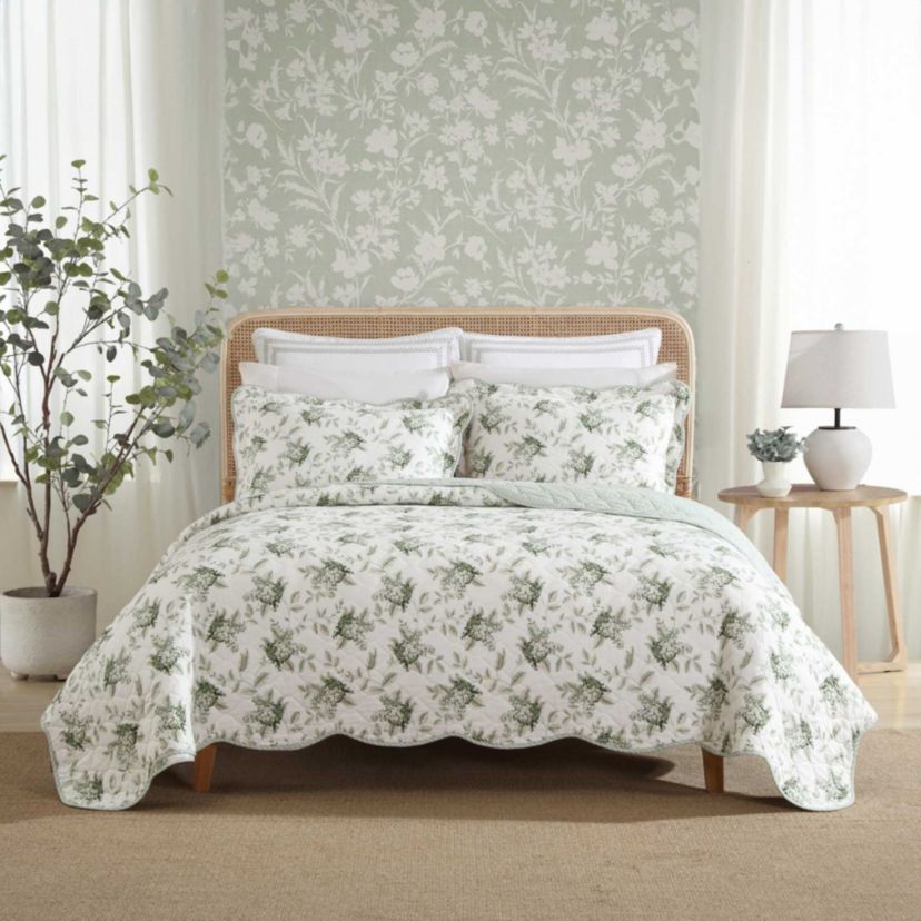 Portland Floral Cotton Quilt Set
