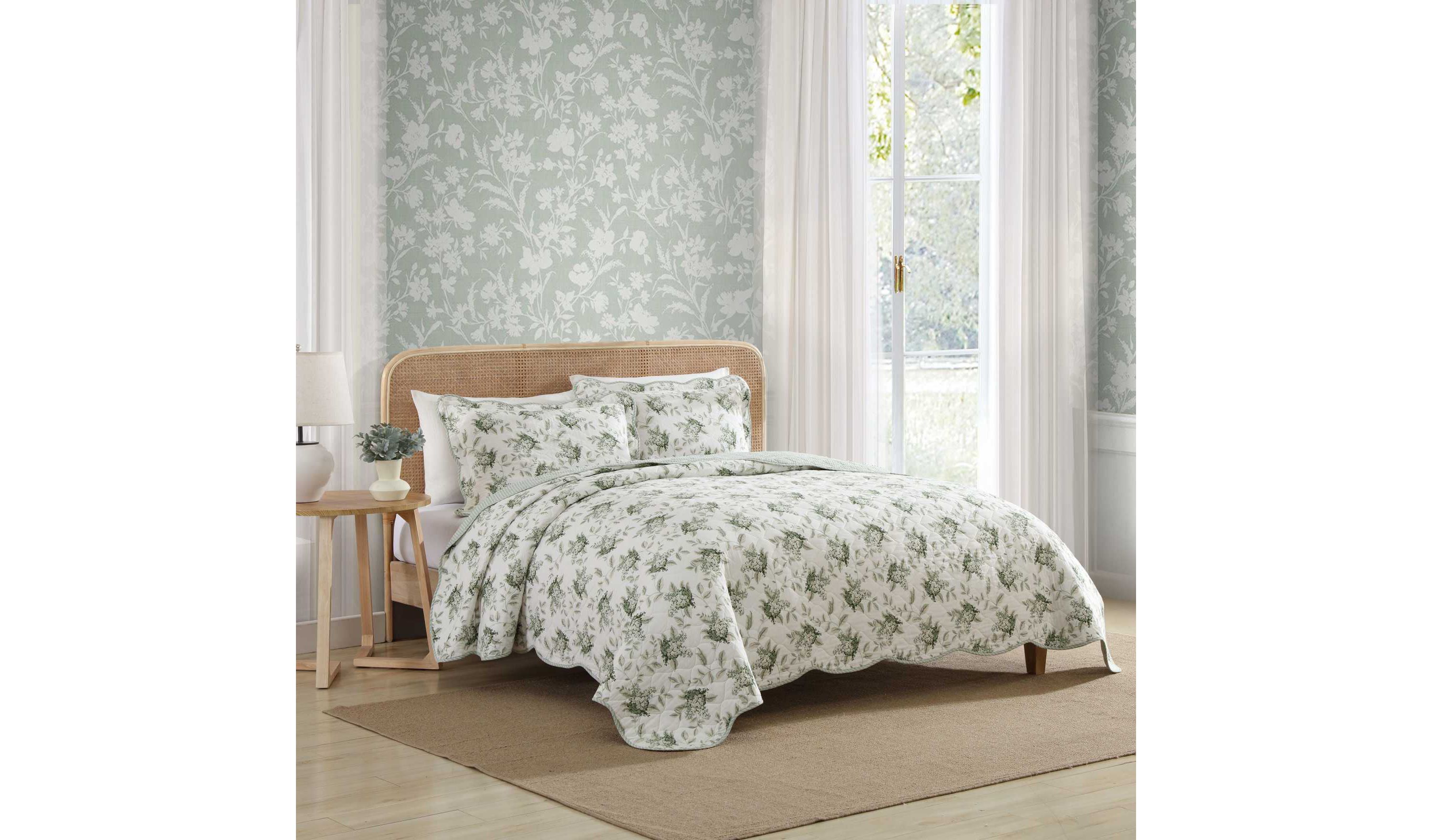 Portland Floral Cotton Quilt Set
