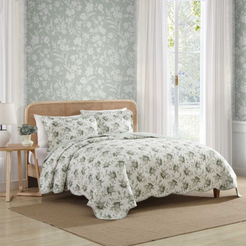 Portland Floral Cotton Quilt Set