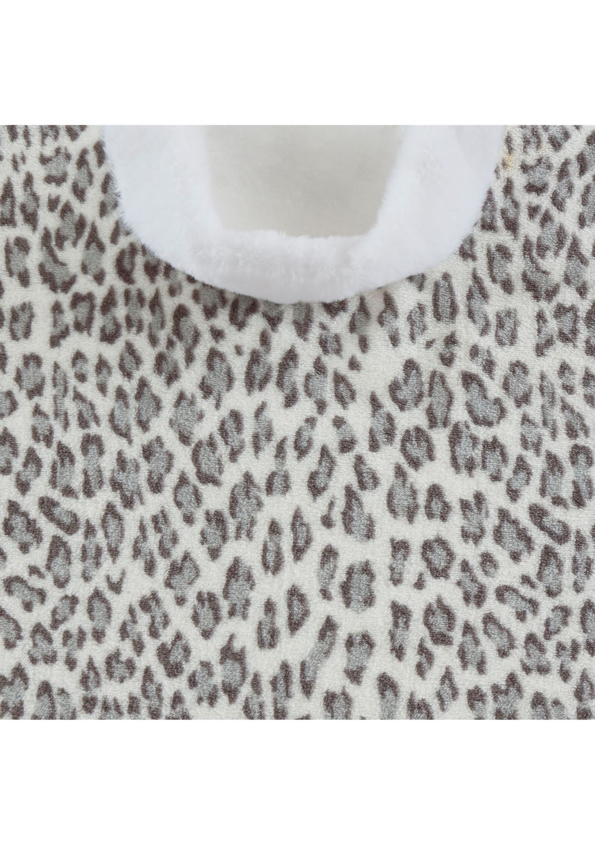 Plush Fur Trim Blanket Wrap