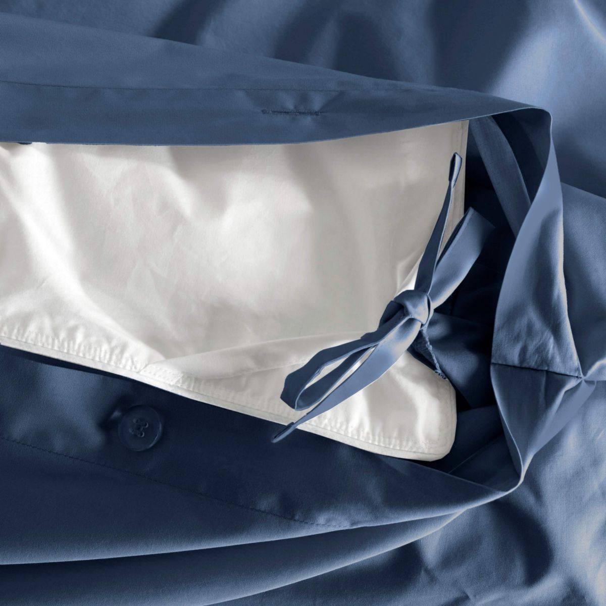 Solid T300 Percale Duvet Set