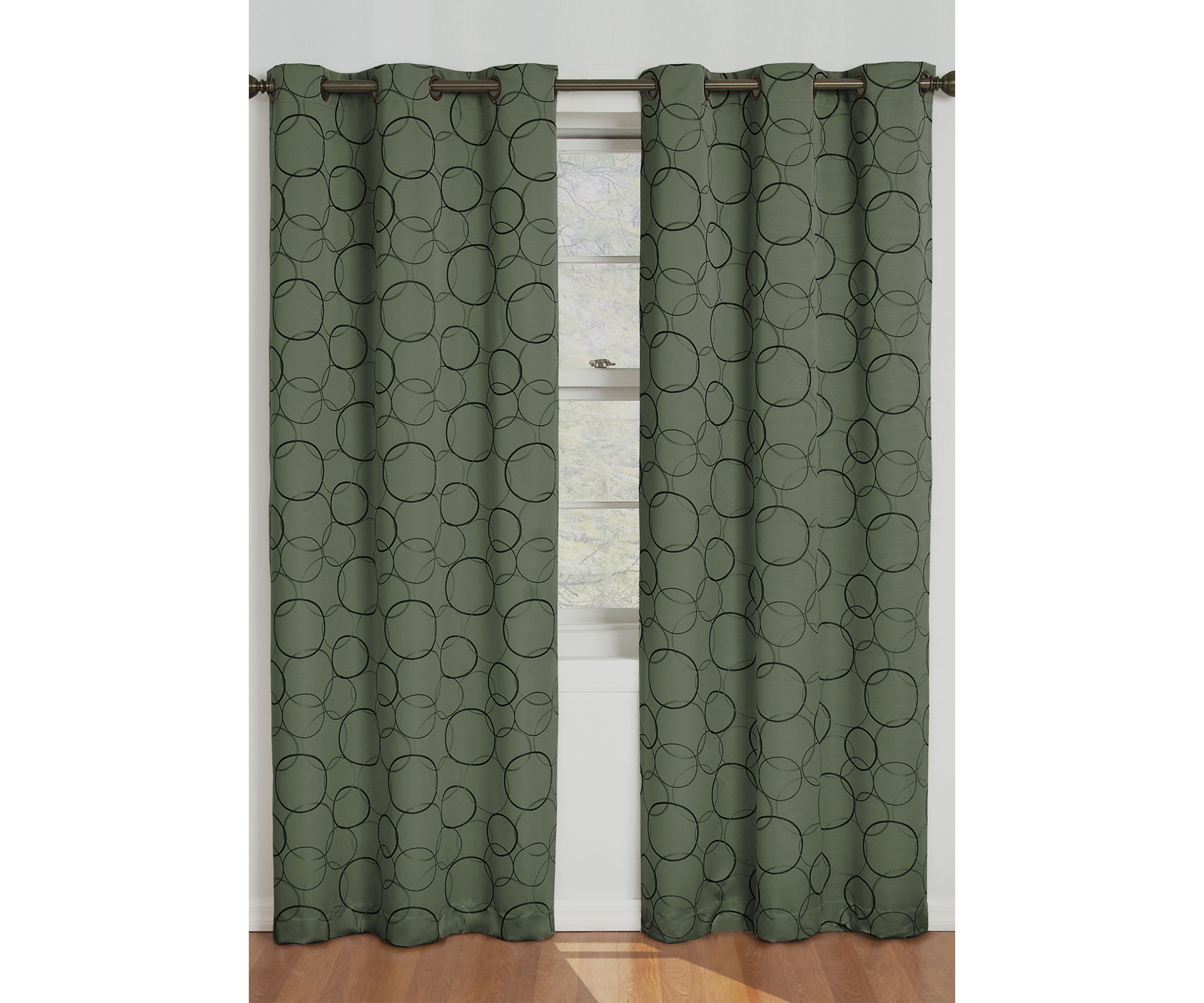 Sage Meridian Blackout Window Curtain Panel