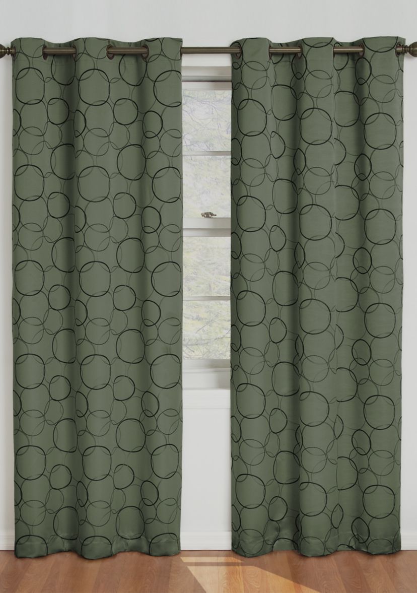 Sage Meridian Blackout Window Curtain Panel