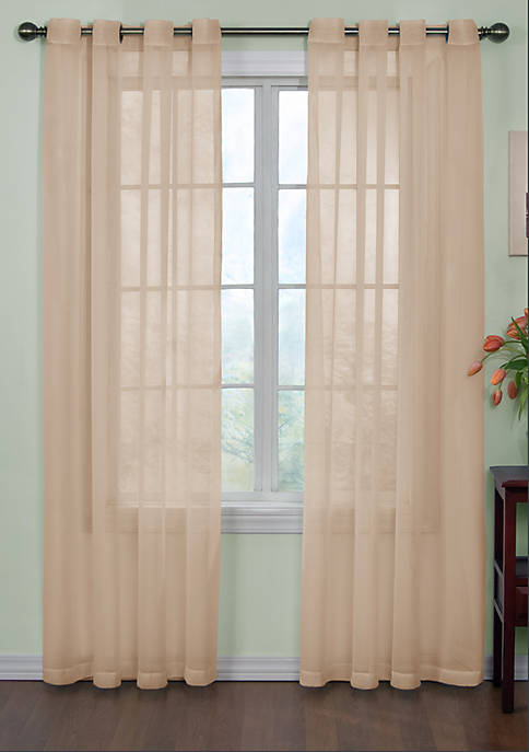 Odor-Neutralizing Sheer Voile Grommet Curtain Panel 59-in. x 84-in.