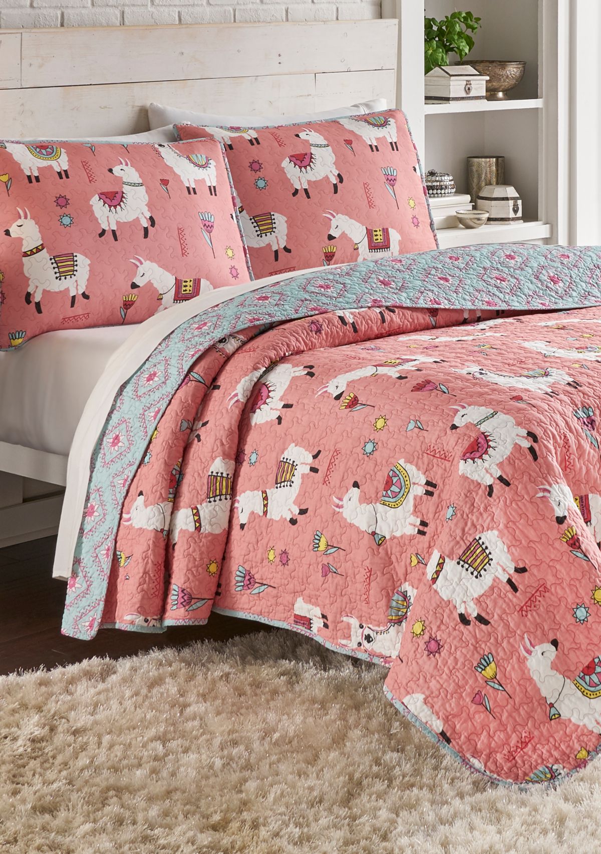 Llama Drama Reversible Quilt