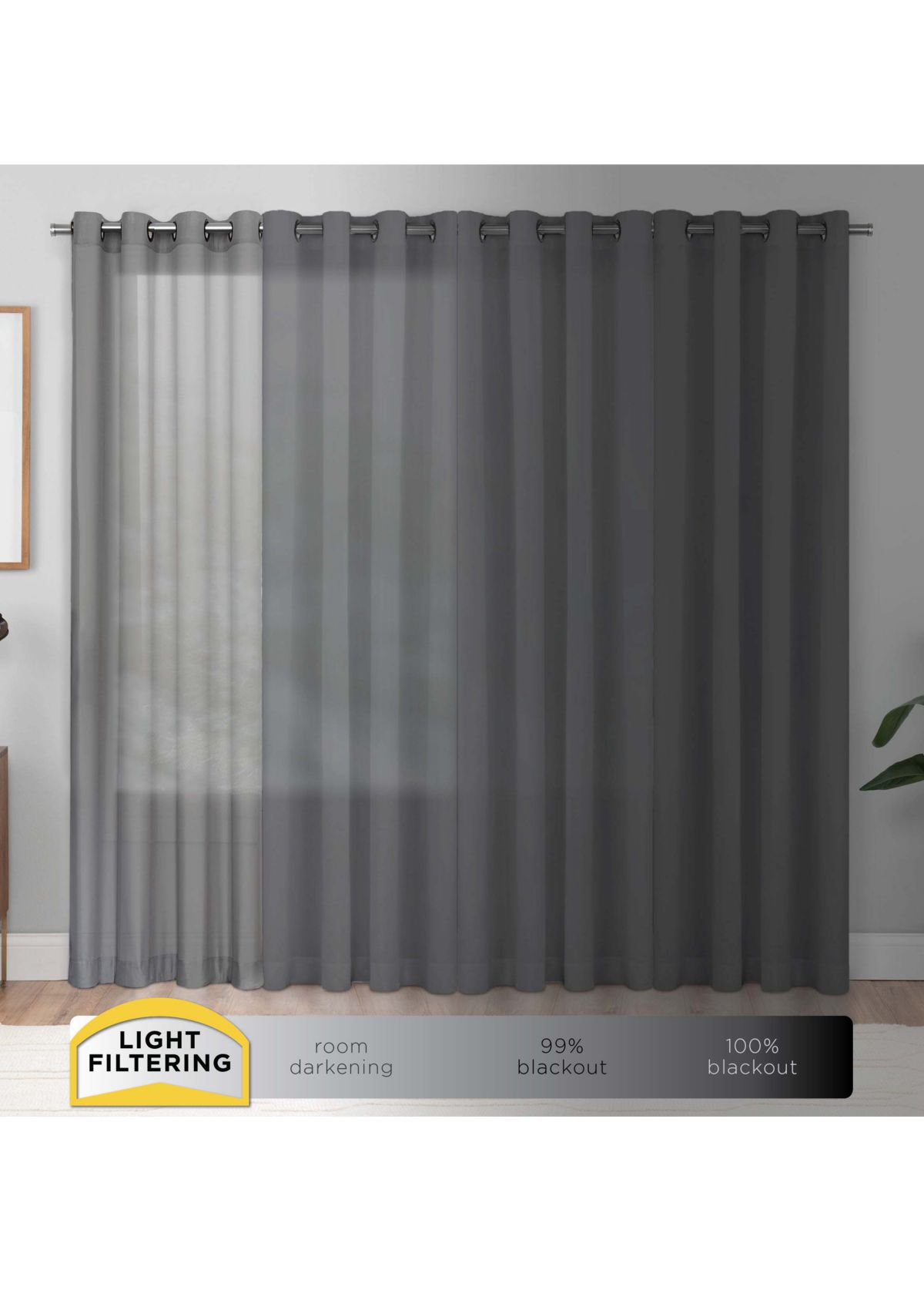 Liberty Light Filtering Sheer Curtain