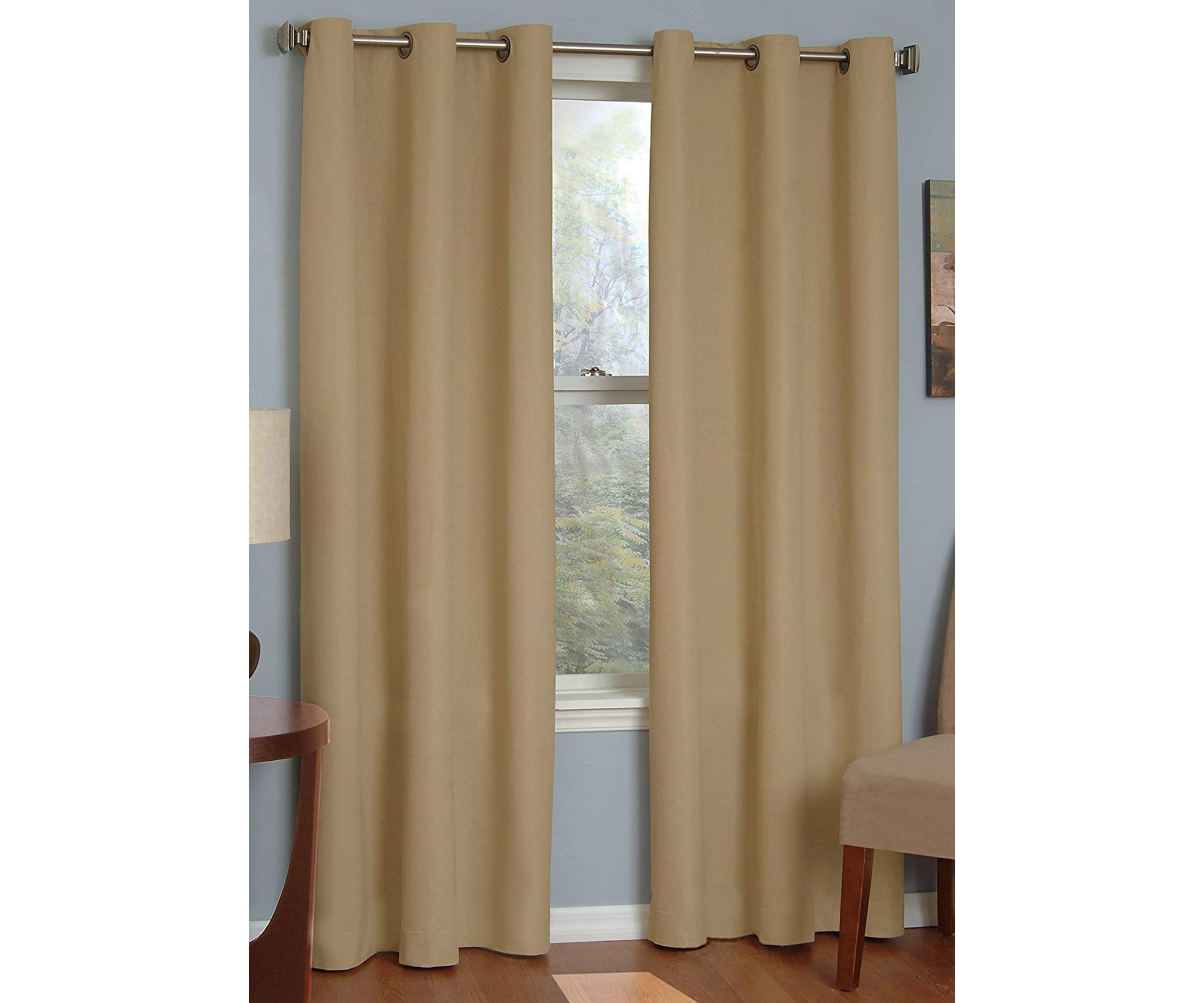 Microfiber Grommet Blackout Window Curtain Panel
