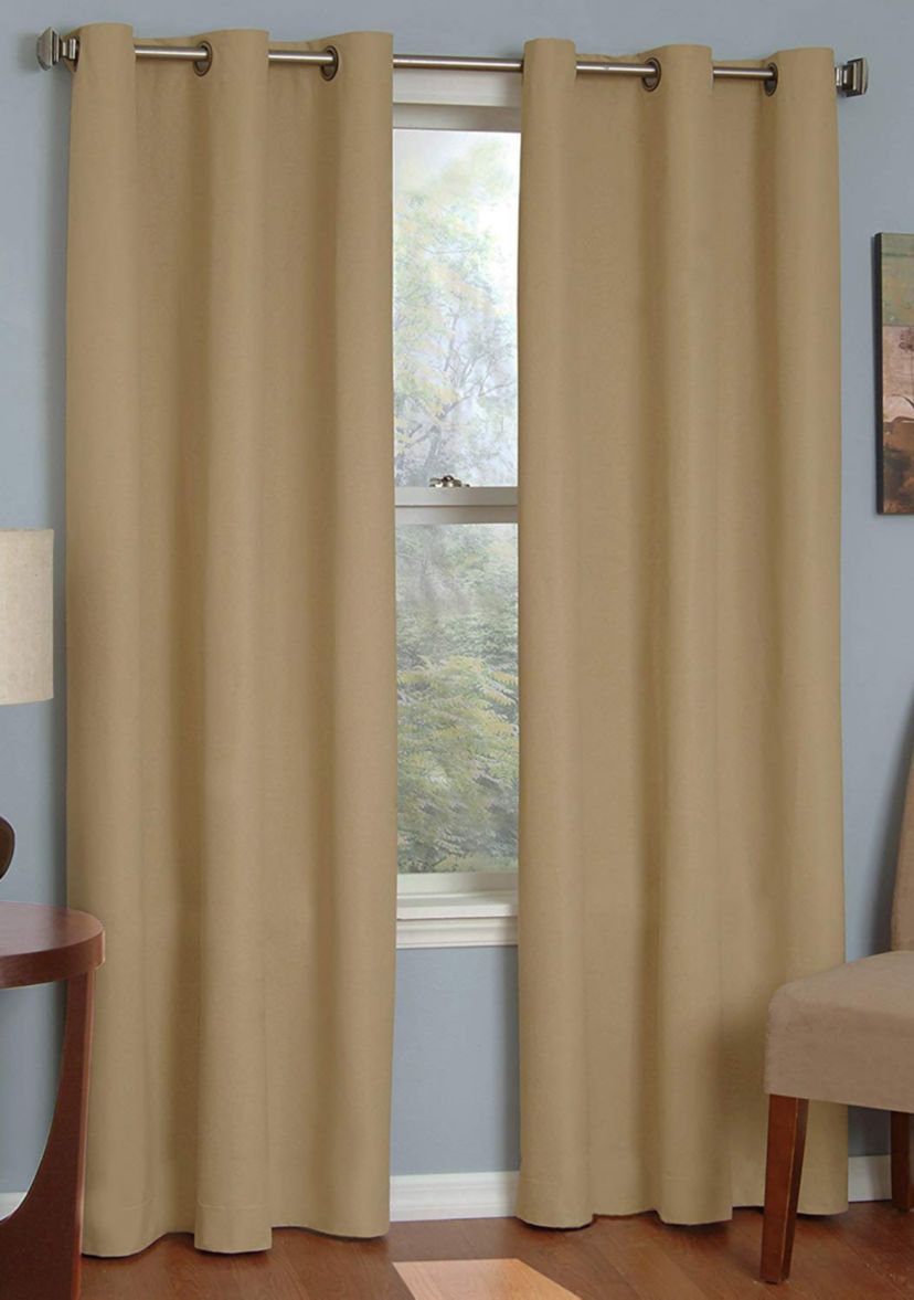 Microfiber Grommet Blackout Window Curtain Panel