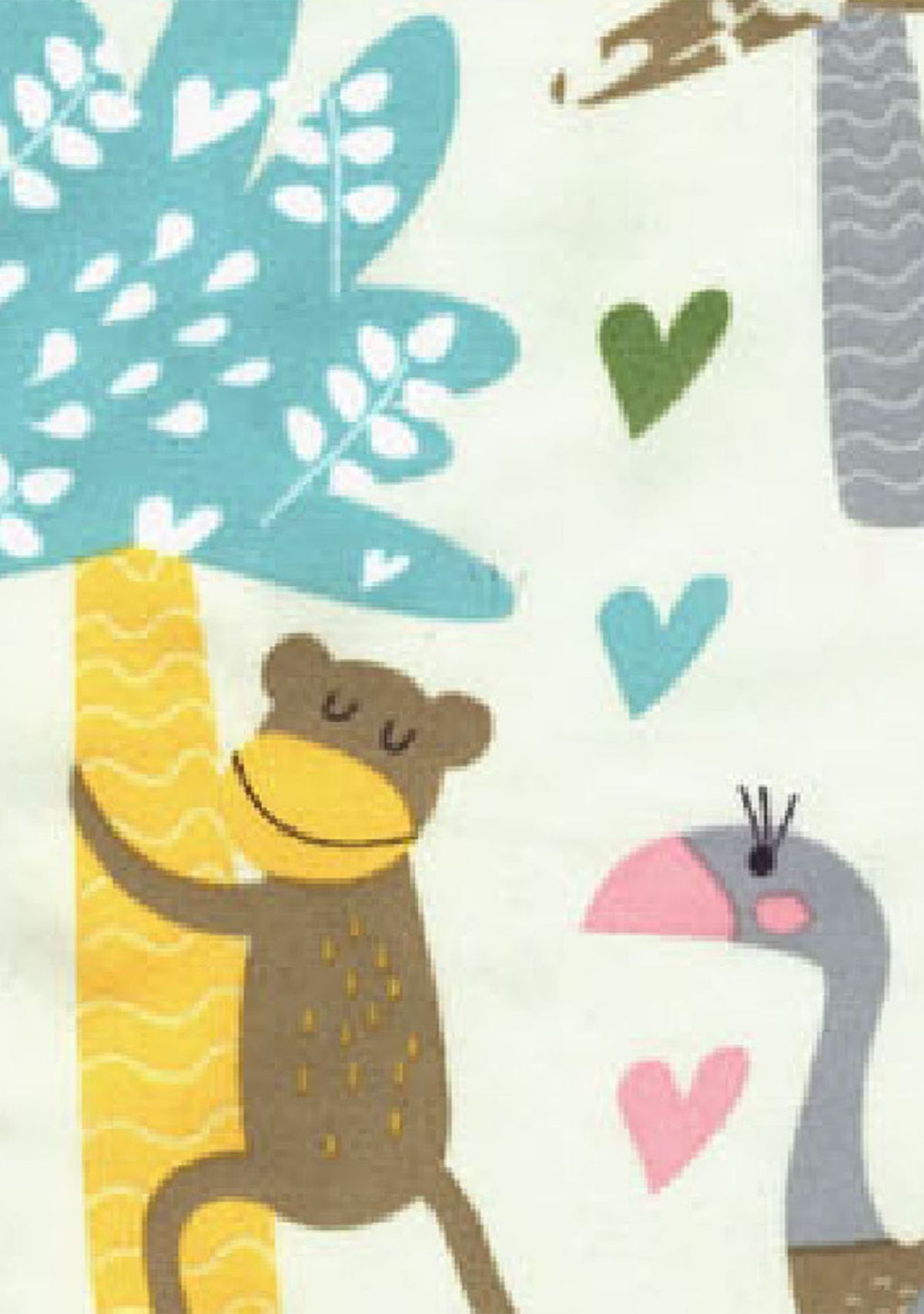 Kids Jungle Party Blackout Window Curtain 
