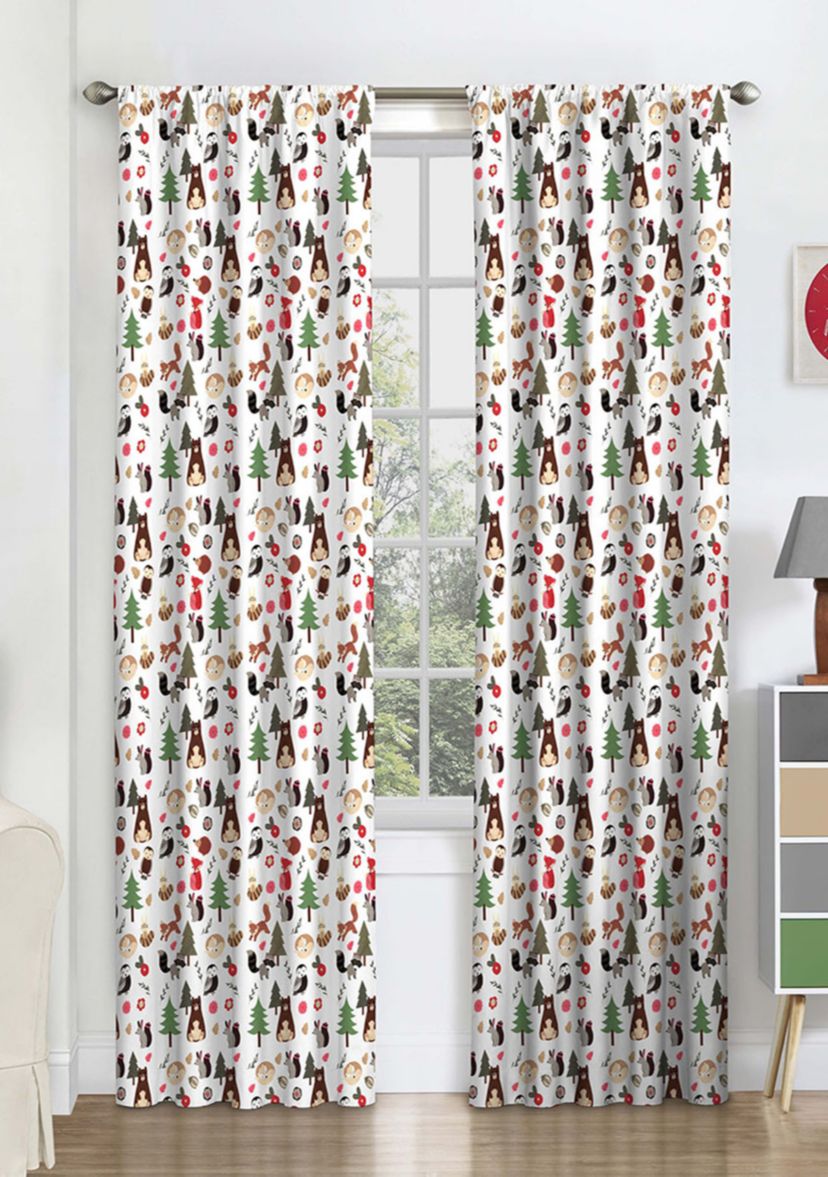 Kids Forest Friends Blackout Window Curtain