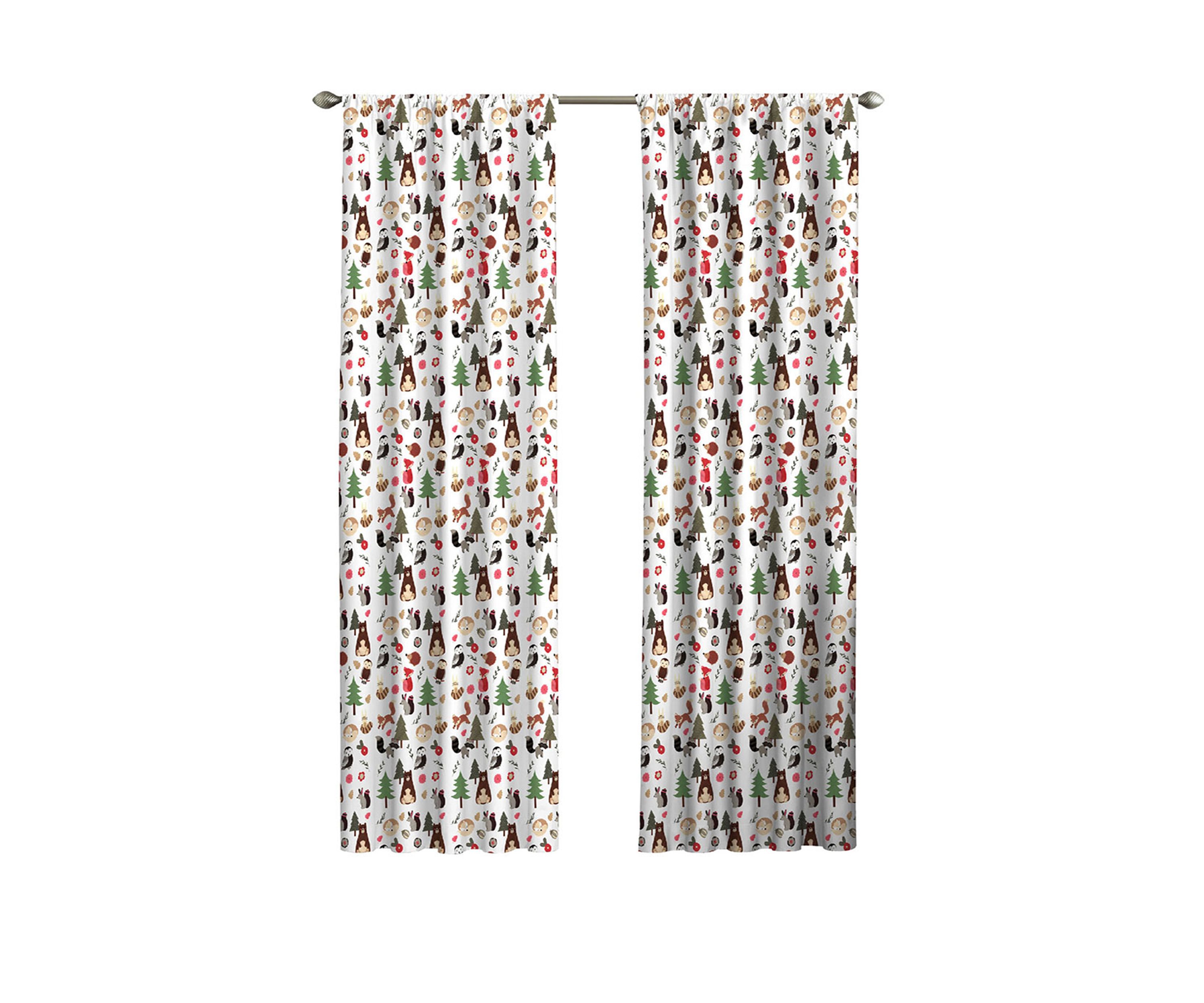 Kids Forest Friends Blackout Window Curtain