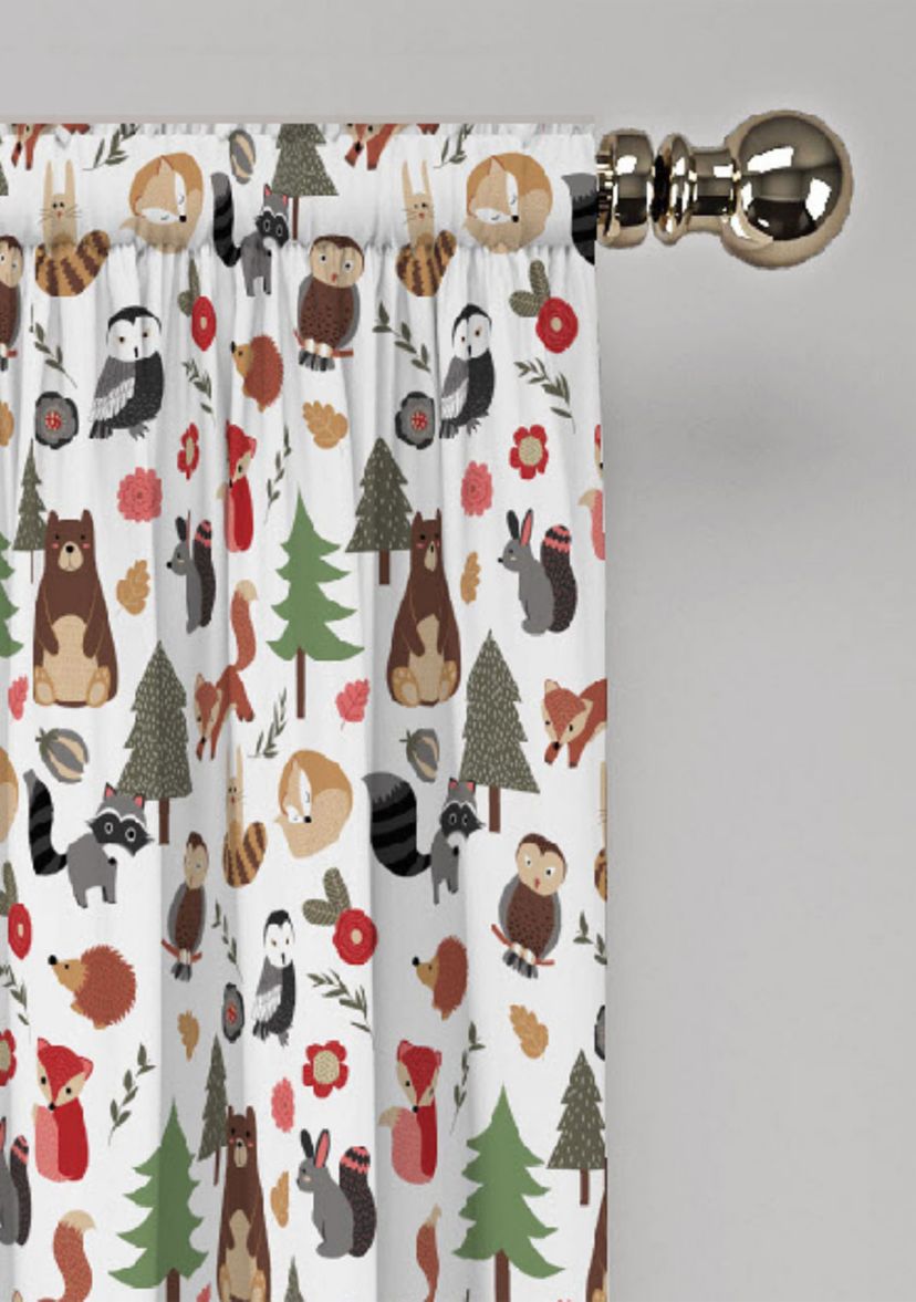 Kids Forest Friends Blackout Window Curtain