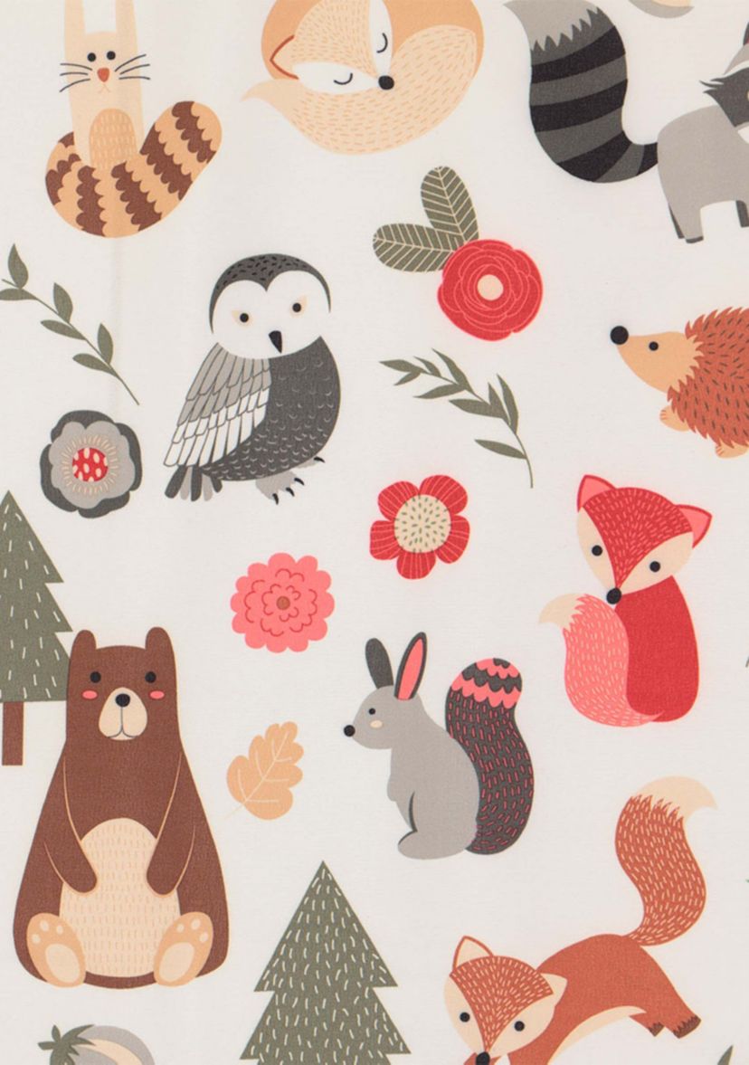 Kids Forest Friends Blackout Window Curtain