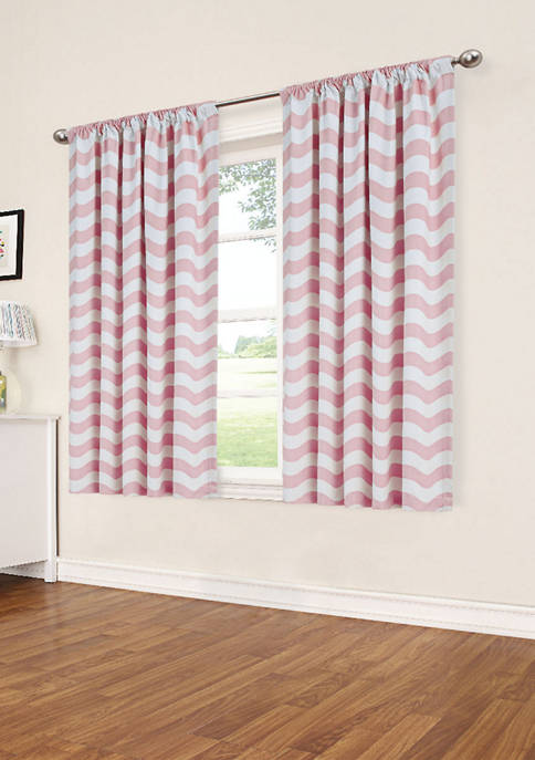 My Scene Thermaback Blackout Wavy Chevron Curtain Panel