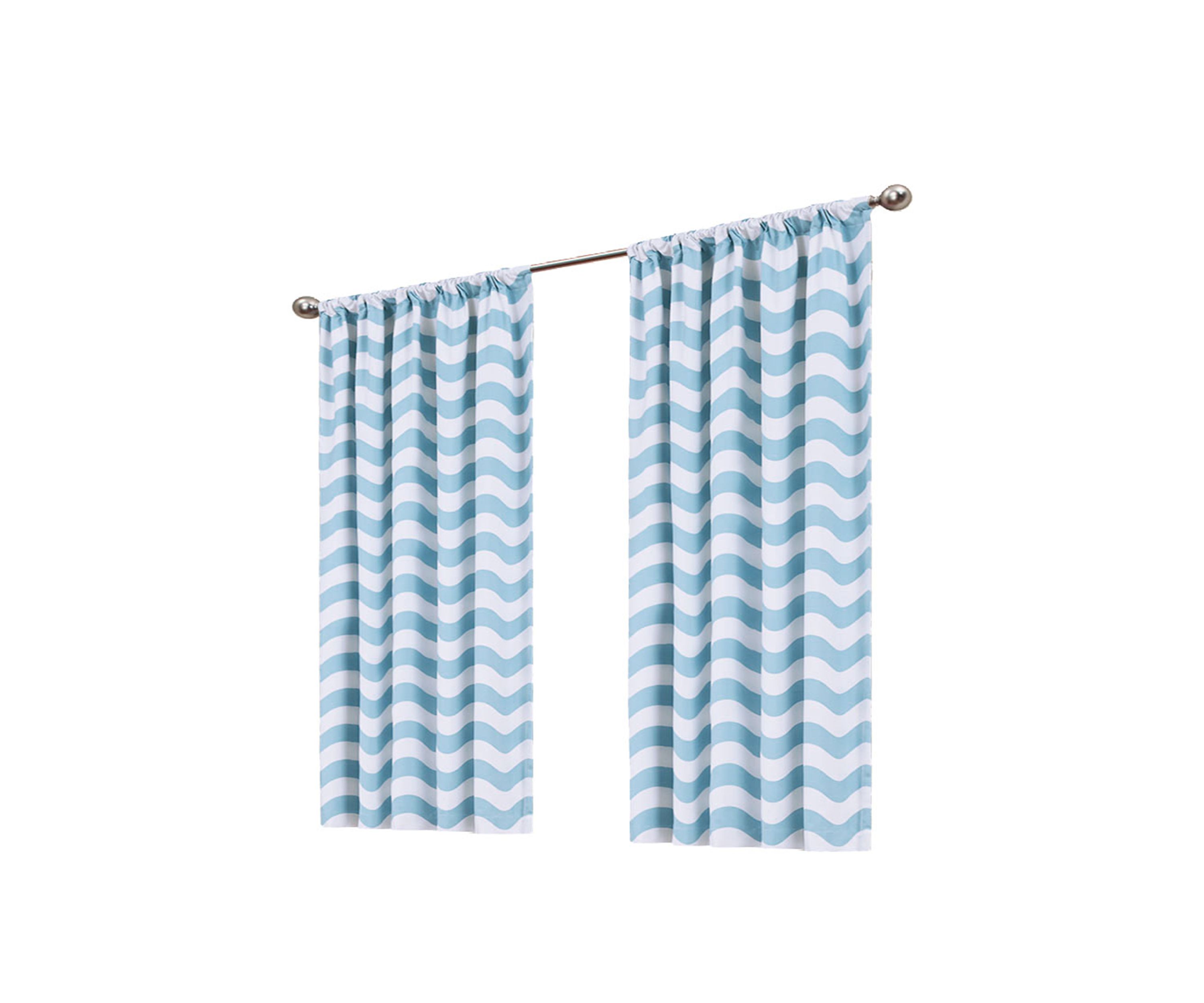 My Scene Thermaback Blackout Wavy Chevron Curtain Panel