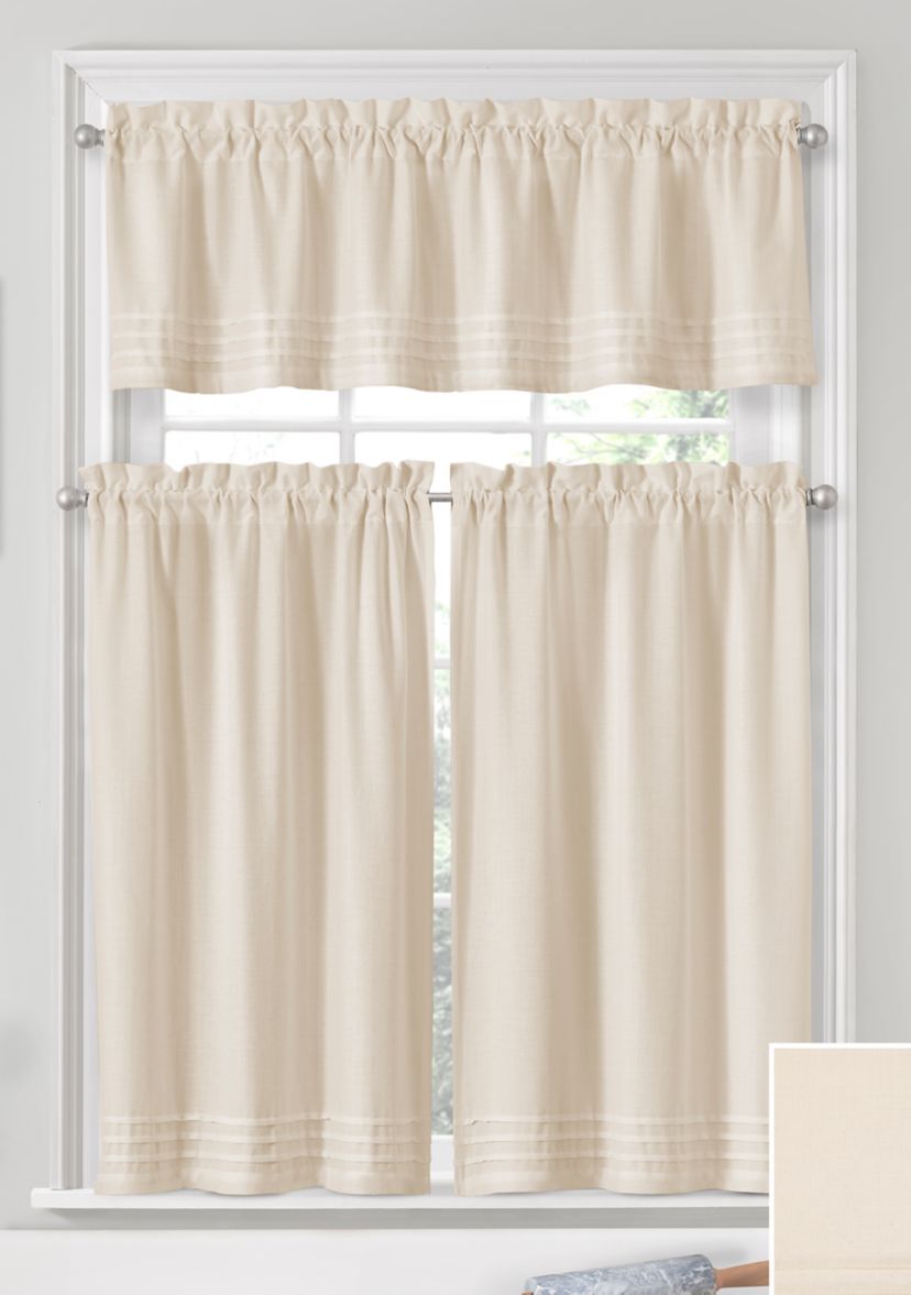 Window Solutions Kingsbury Pleated Tier Pair