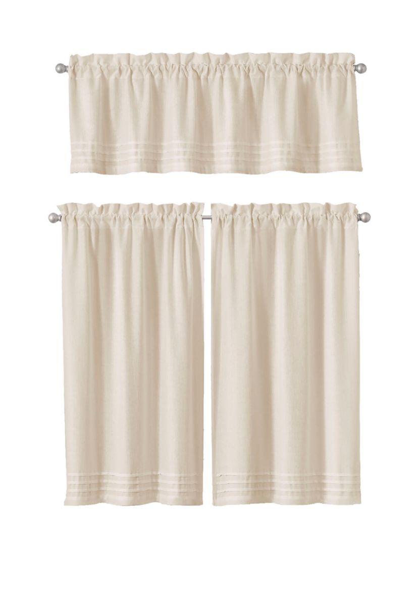 Window Solutions Kingsbury Pleated Tier Pair