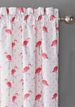 Spree Flamingo Flock Blackout Window Curtain
