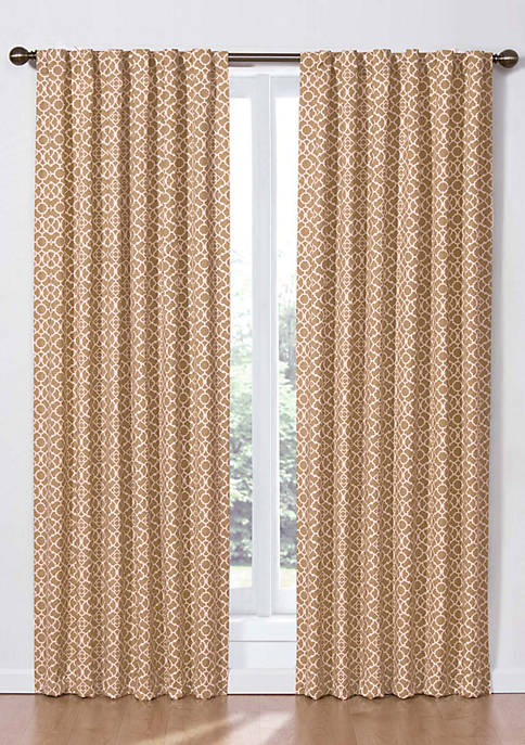 Lovely Lattice Window Curtain Panel 50-in. x 84-in.
