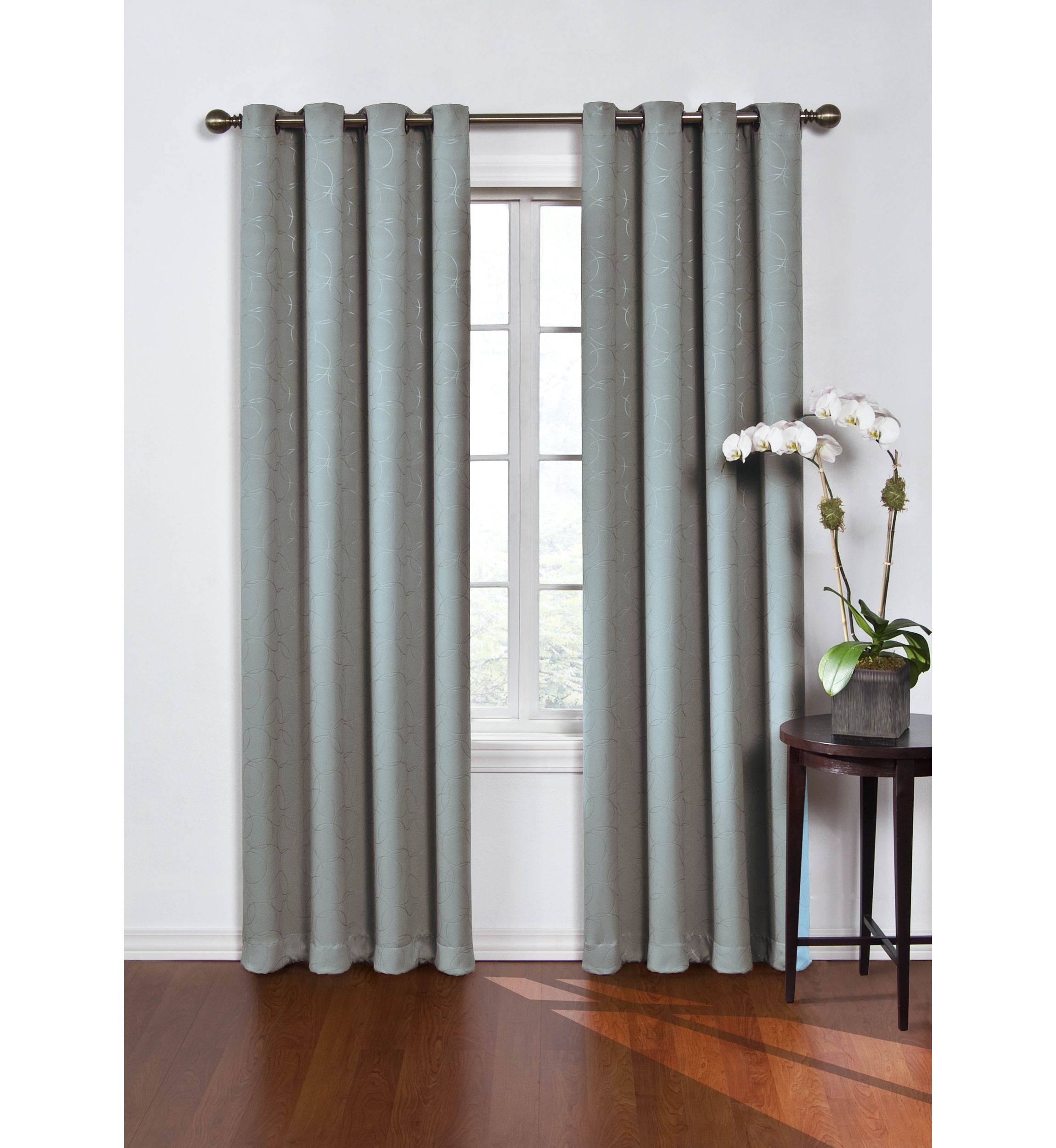 Round and Round Blackout Window Curtain Panel 52-in. x 84-in.