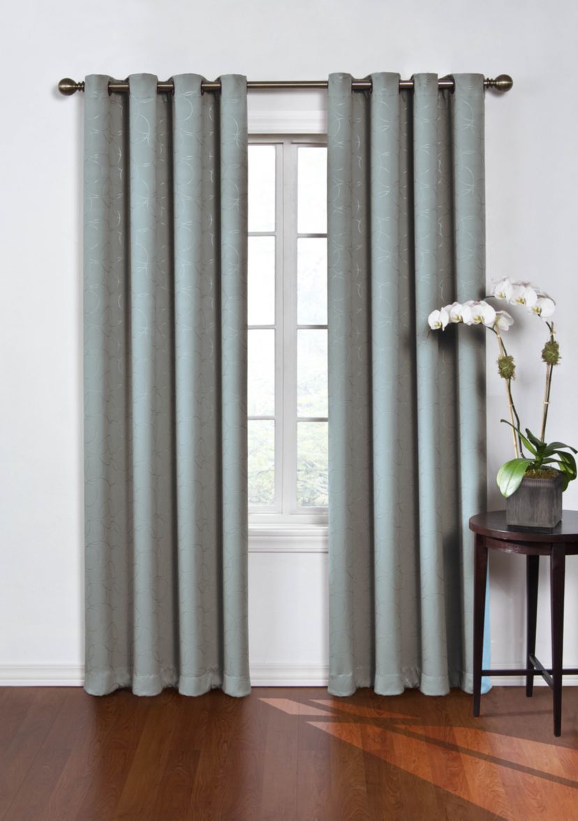 Round and Round Blackout Window Curtain Panel 52-in. x 84-in.