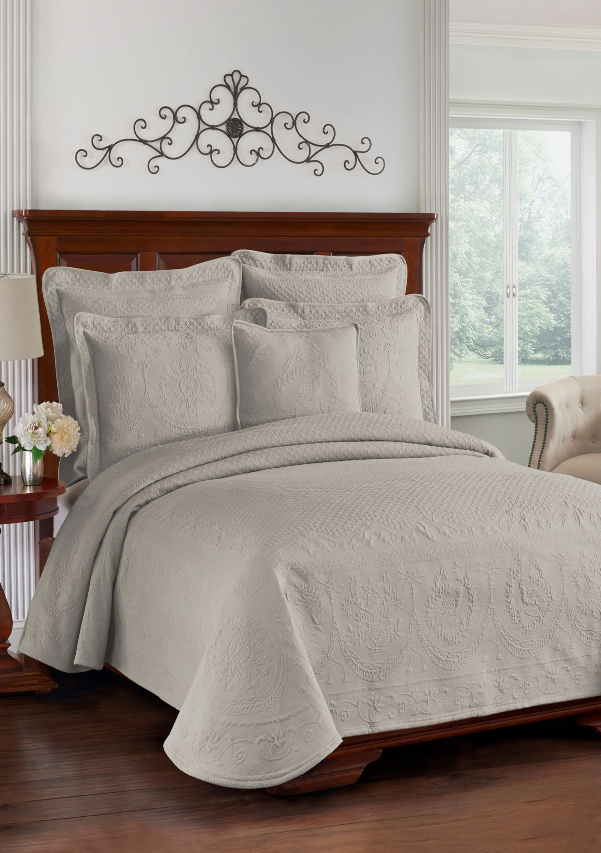 King Charles Matelasse Coverlet 
