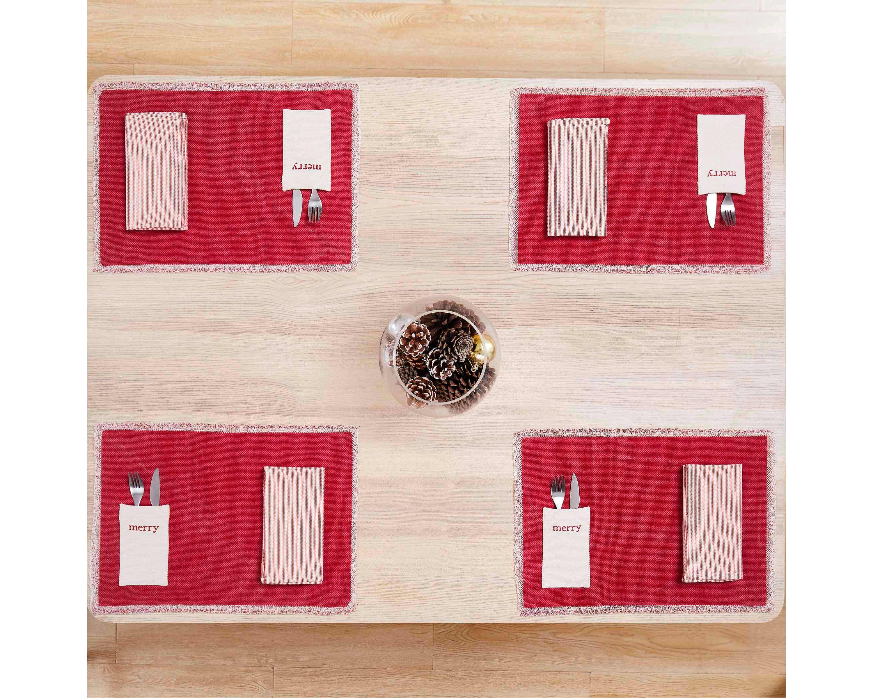 Merry 8-pc. Placemat and Napkin Set (4 of Each)