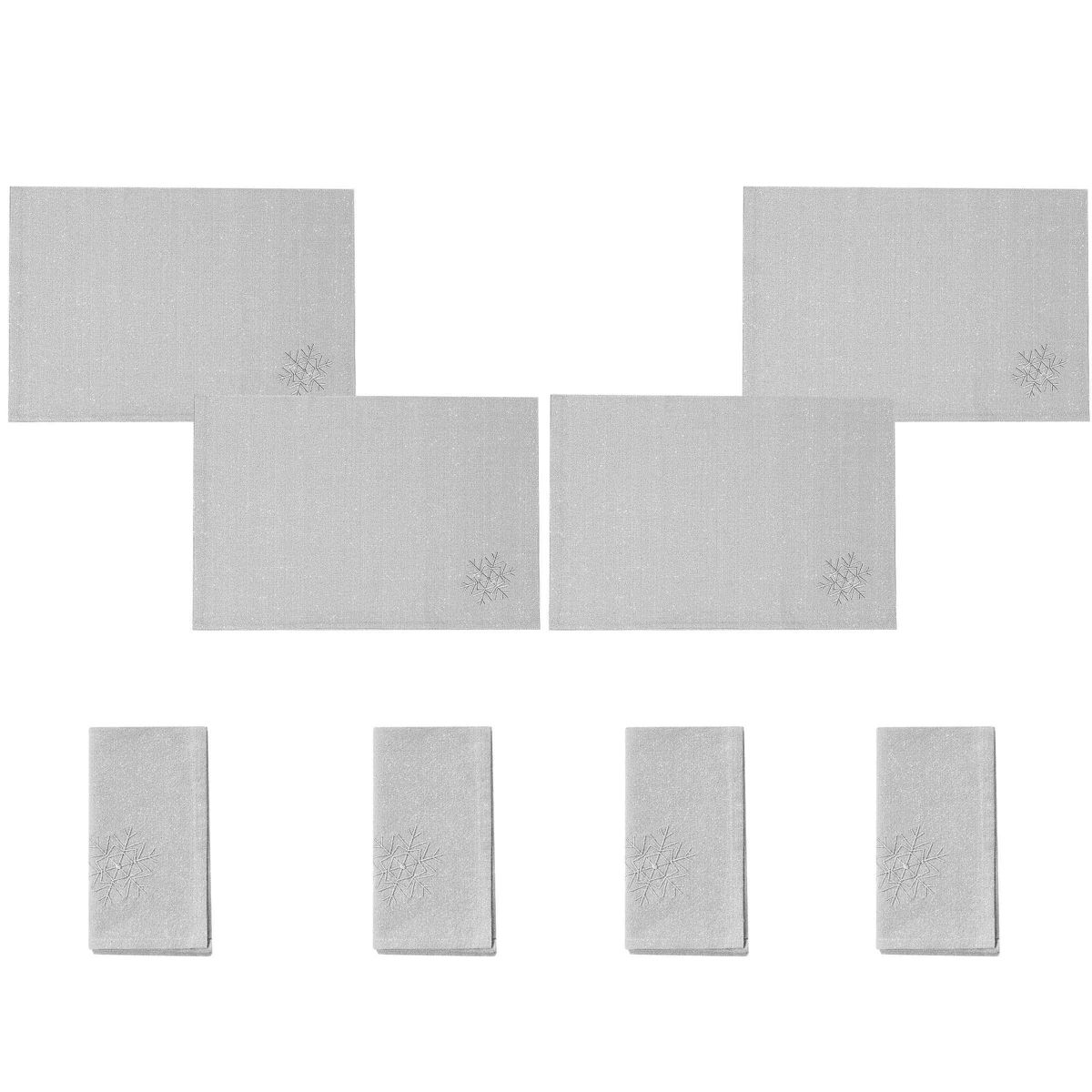 Shimmer 8-pc. Placemat and Napkin Set (4 of Each)