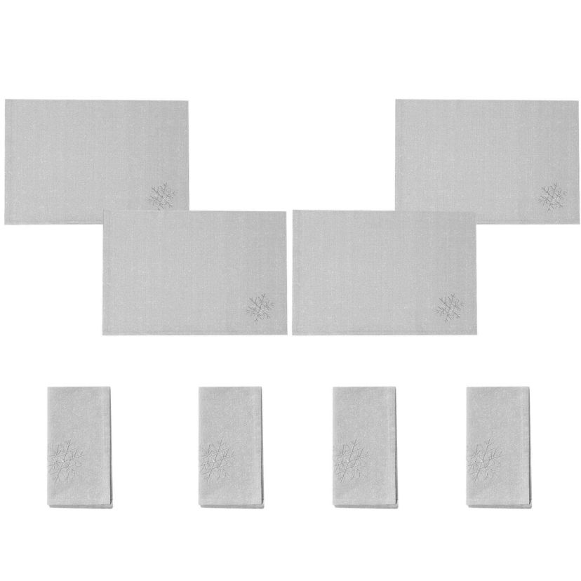 Shimmer 8-pc. Placemat and Napkin Set (4 of Each)