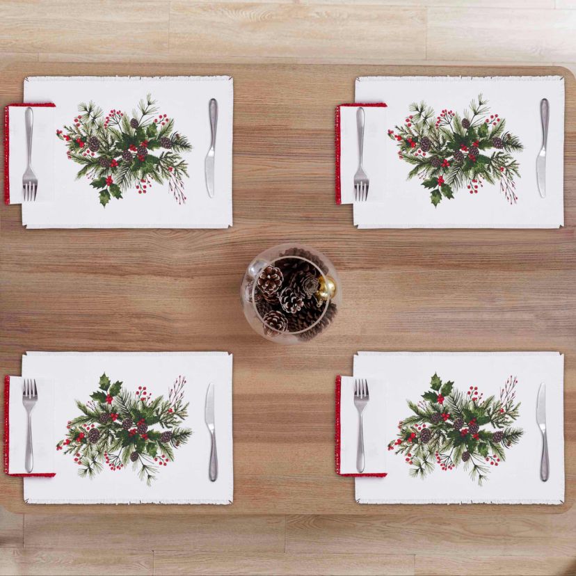Pine & Ivy 8-pc. Placemat and Napkin Set (4 of Each)