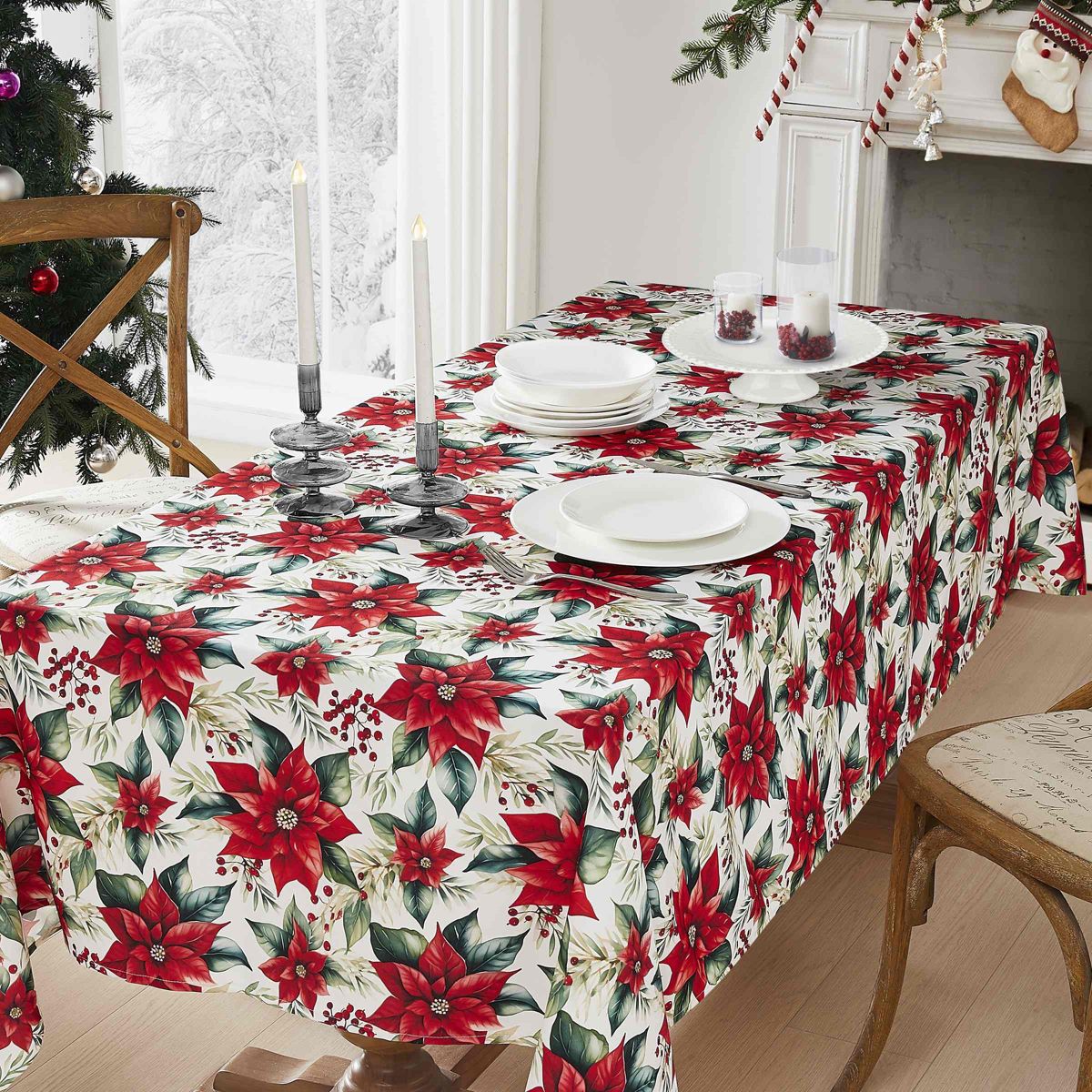Poinsettia Tablecloth